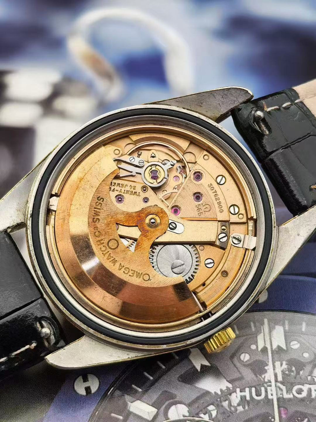 Vintage Omega Seamaster Automatic Watch Cal.565 Golden Sparkle Dial 115-4700