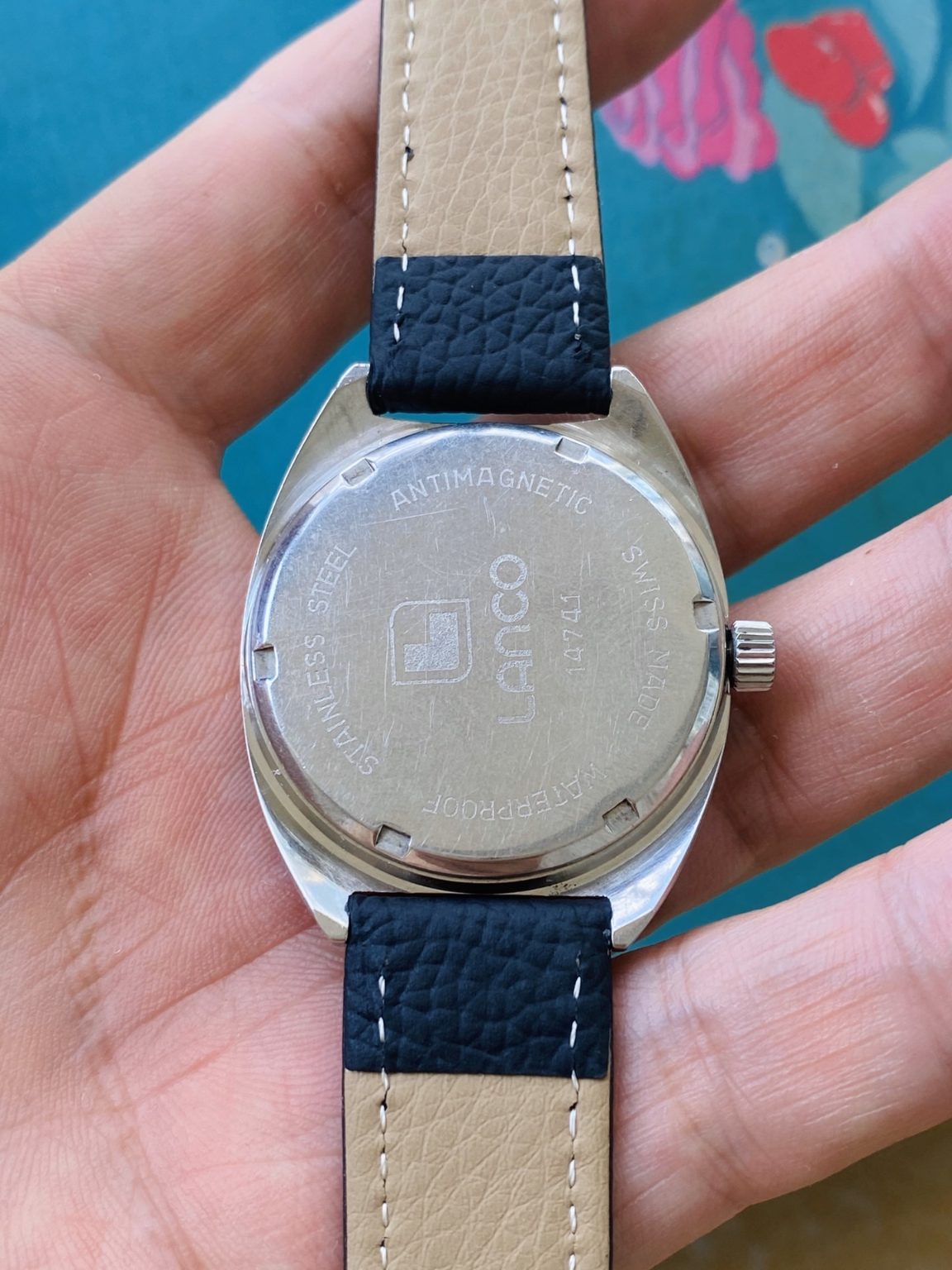 Swiss Made Vintage LANCO Manual Wind Watch ETA2750 17 Jewels 36mm 112-0238