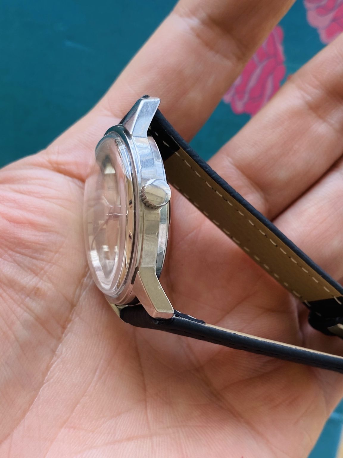 Swiss Vintage BIENNA Manual Winding Watch ETA2750 17 Jewels 34mm 171-0180