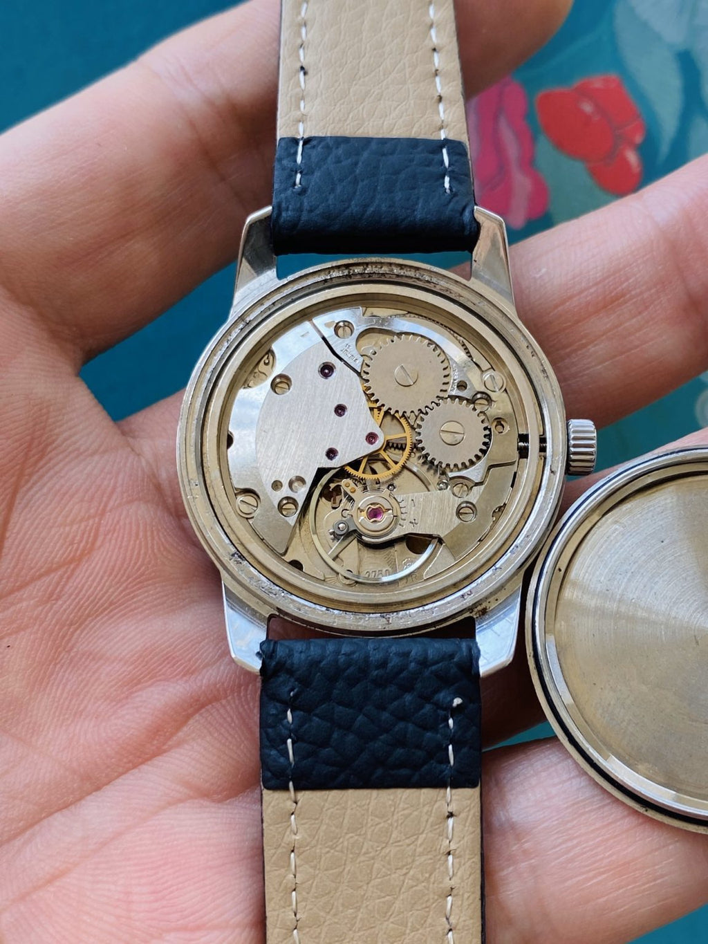 Swiss Vintage BIENNA Manual Winding Watch ETA2750 17 Jewels 34mm 171-0180