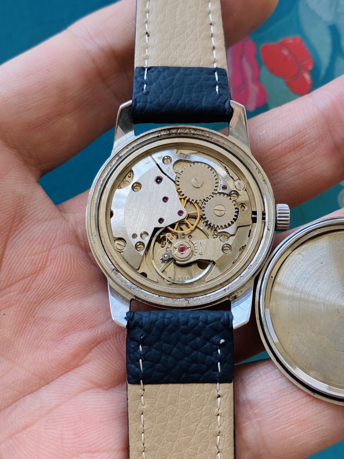 Swiss Vintage BIENNA Manual Winding Watch ETA2750 17 Jewels 34mm 171-0180