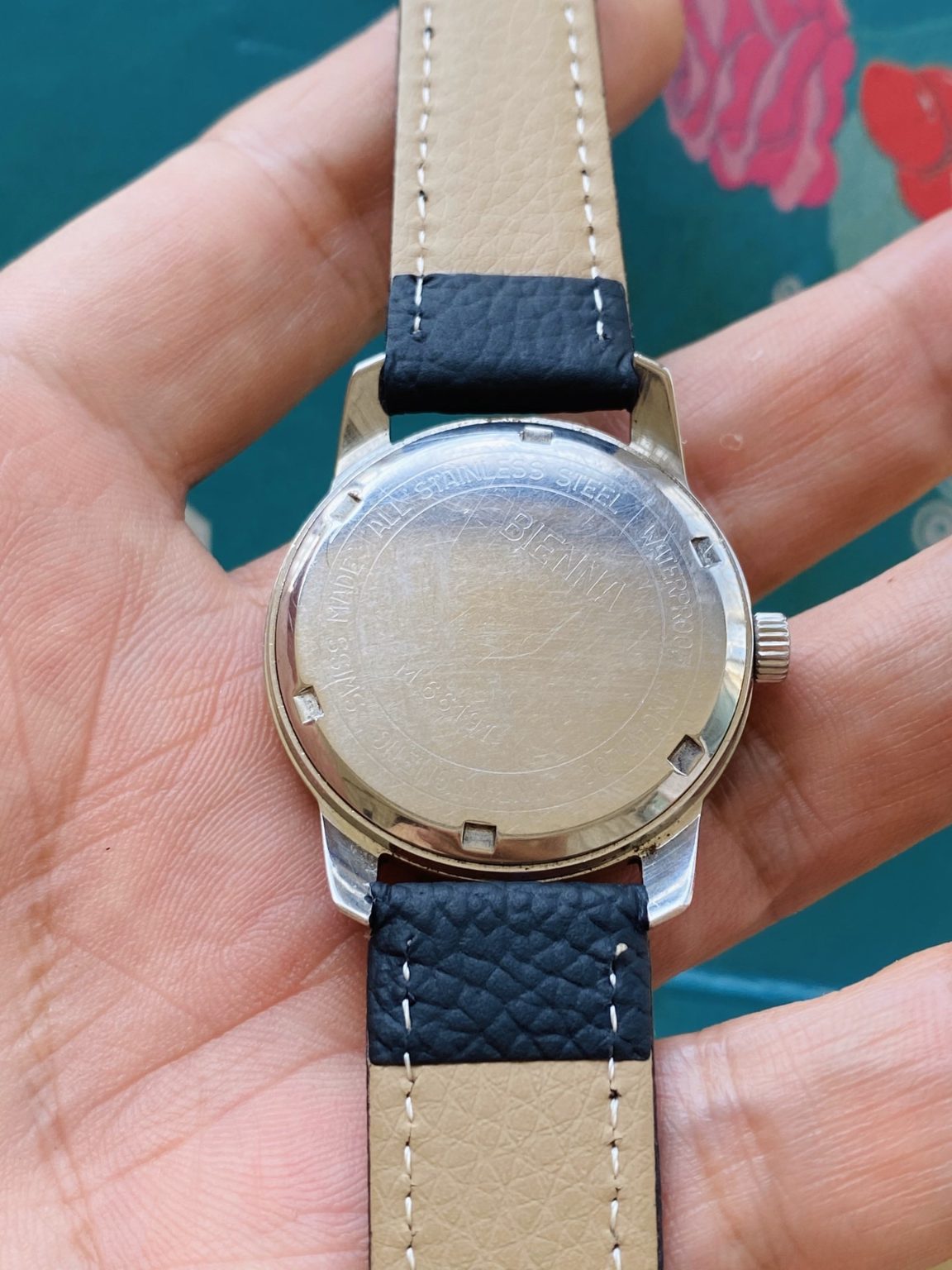 Swiss Vintage BIENNA Manual Winding Watch ETA2750 17 Jewels 34mm 171-0180