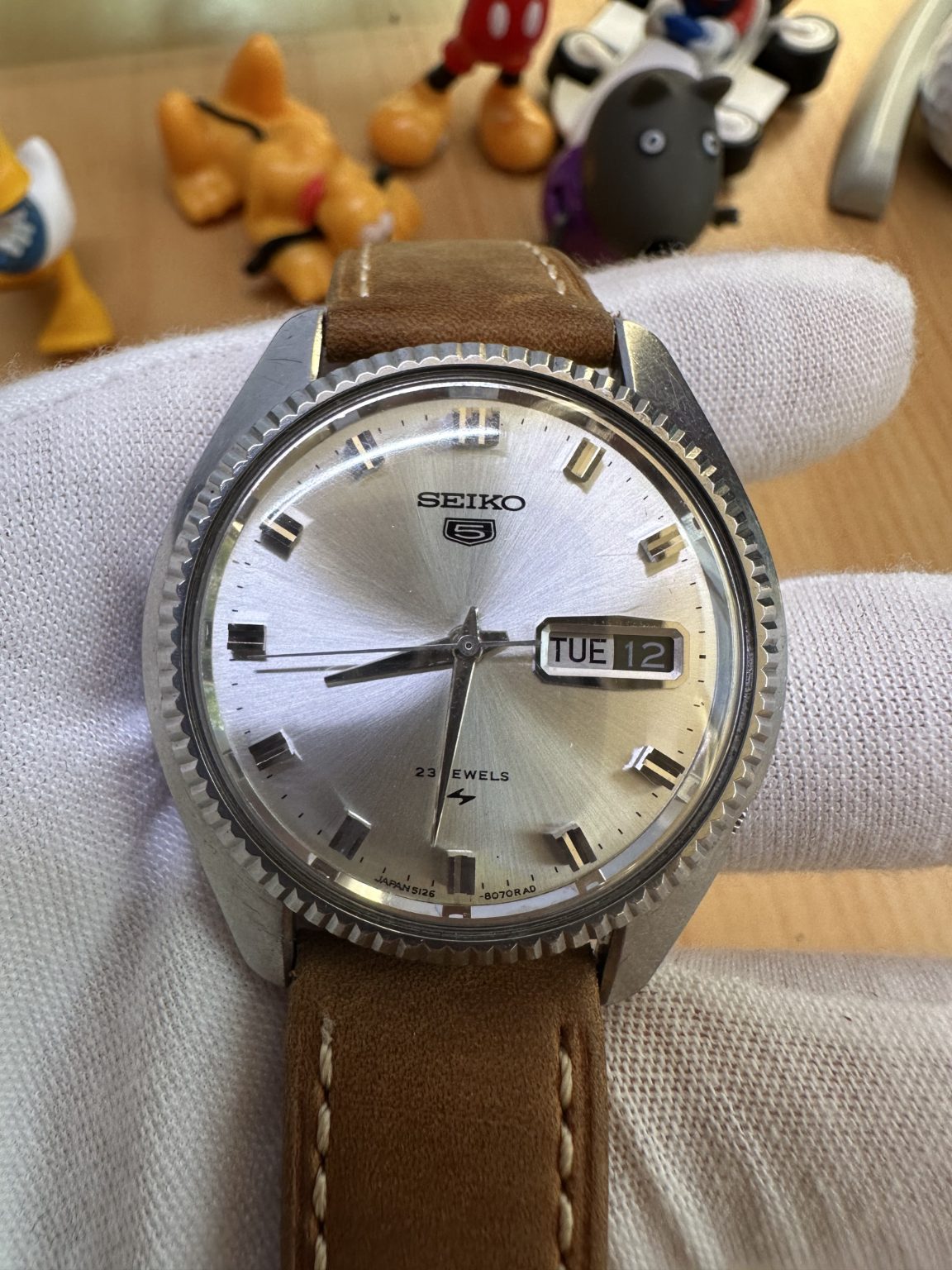 Seiko Number 5 Automatic Watch Day Date 37mm 23 Jewels Cal.5126A 174-0300