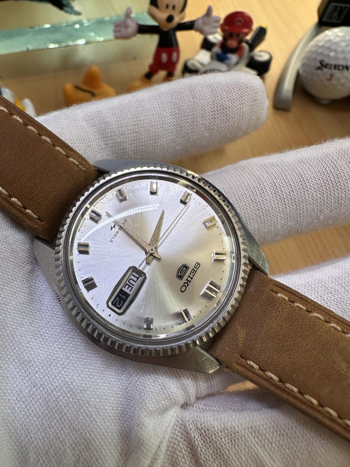 Seiko Number 5 Automatic Watch Day Date 37mm 23 Jewels Cal.5126A 174-0300