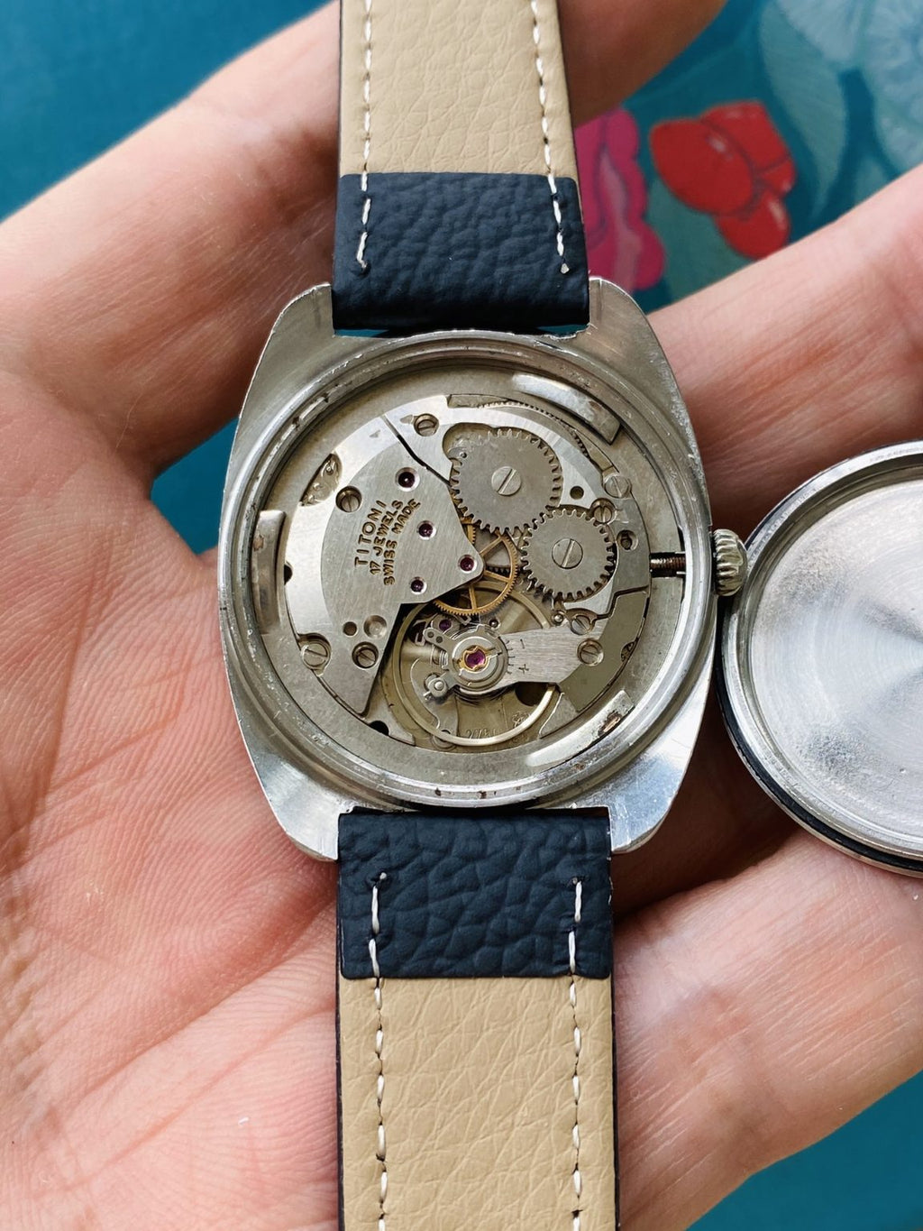 Titoni Manual-Winding Mens' Swiss Watch 34.5mm ETA2750 17 Jewels 154-0170