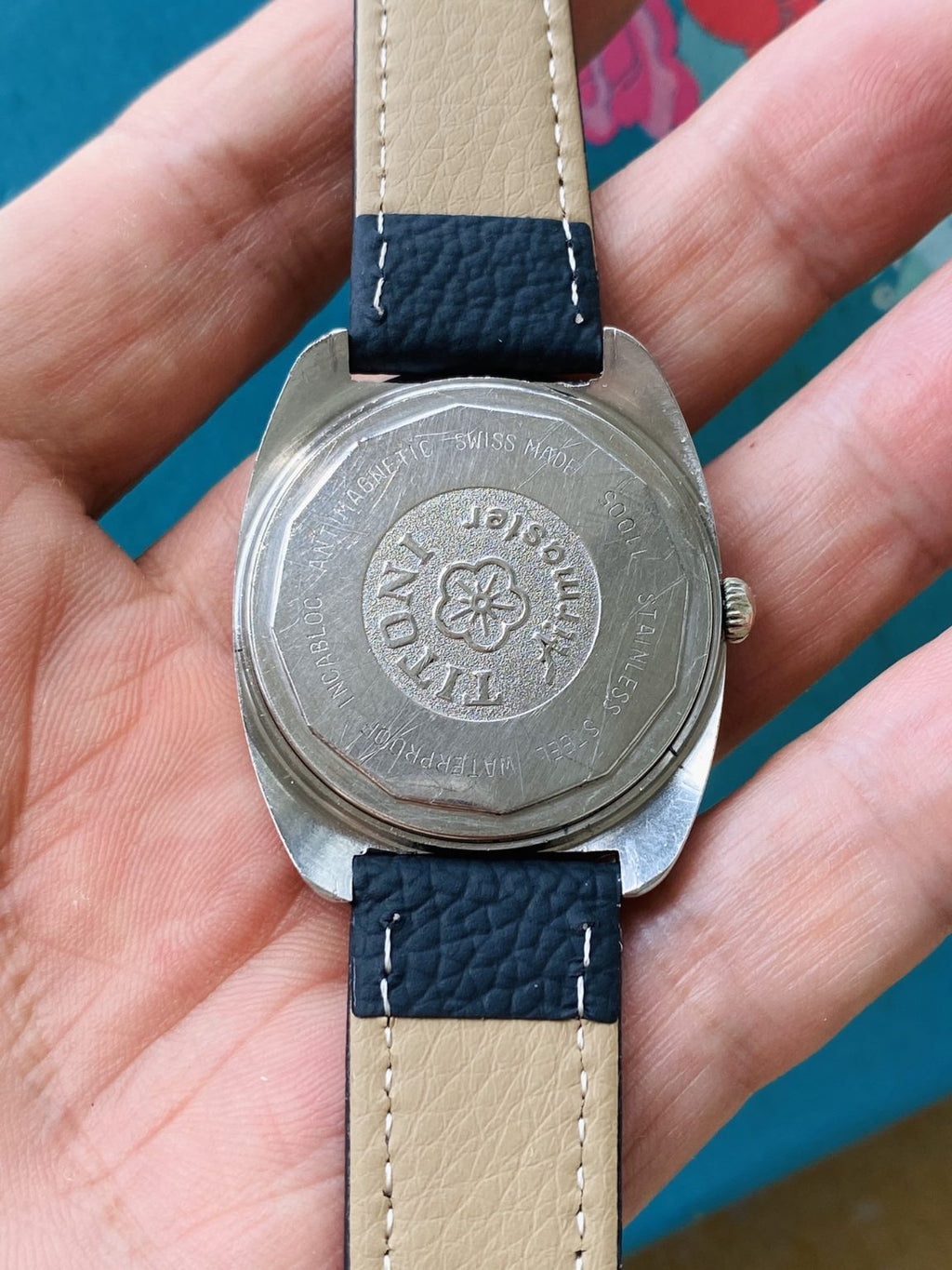 Titoni Manual-Winding Mens' Swiss Watch 34.5mm ETA2750 17 Jewels 154-0170