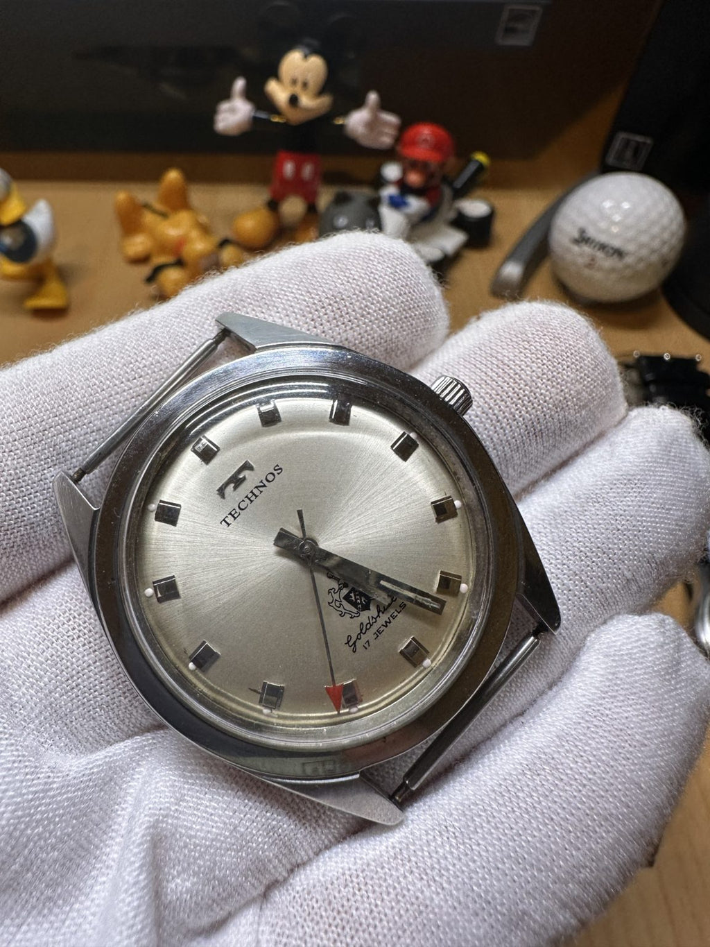 Swiss Vintage Technos Manual Winding Watch ETA2750 17 Jewels 36mm 202-0220