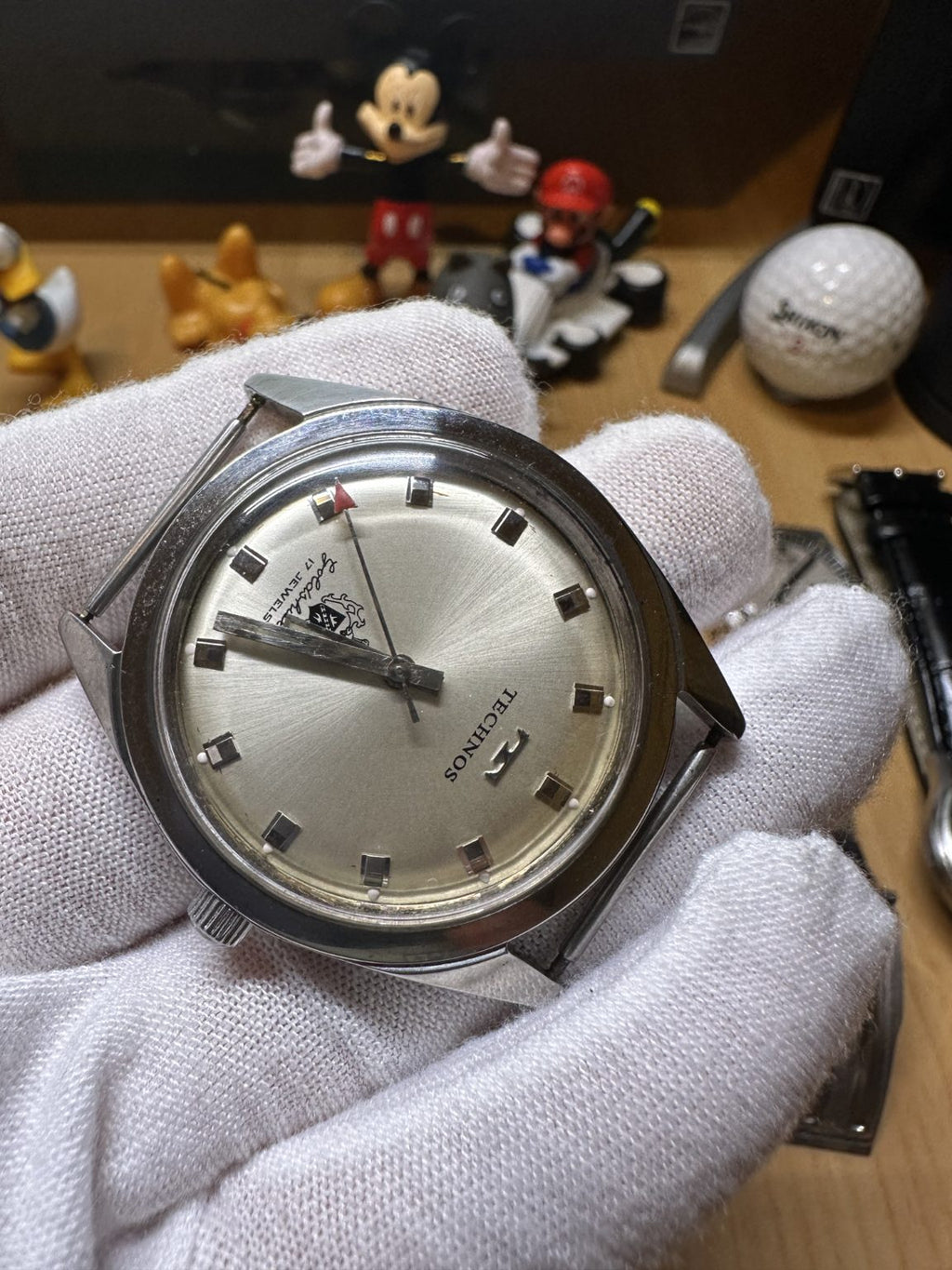 Swiss Vintage Technos Manual Winding Watch ETA2750 17 Jewels 36mm 202-0220