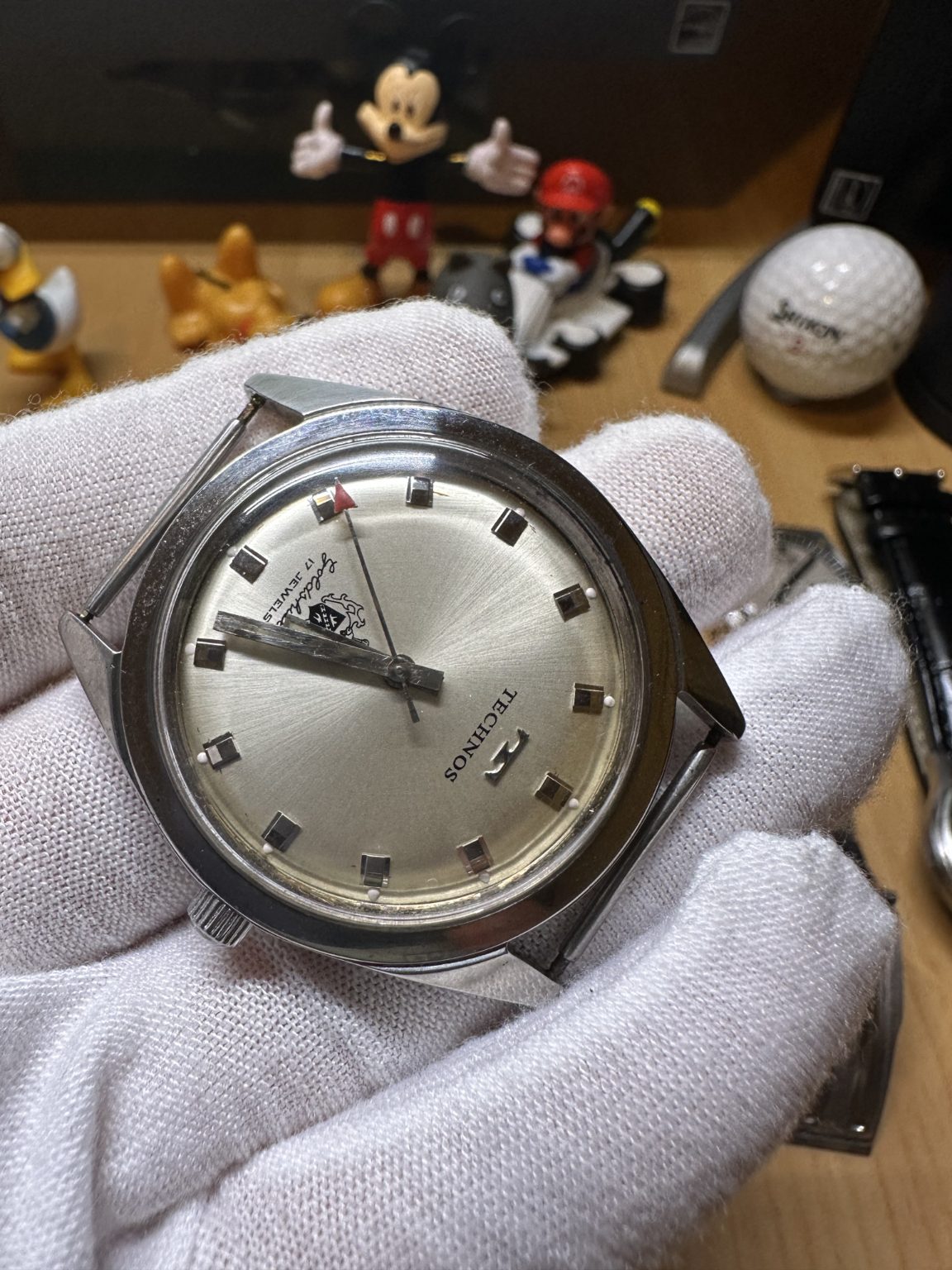 Swiss Vintage Technos Manual Winding Watch ETA2750 17 Jewels 36mm 202-0220