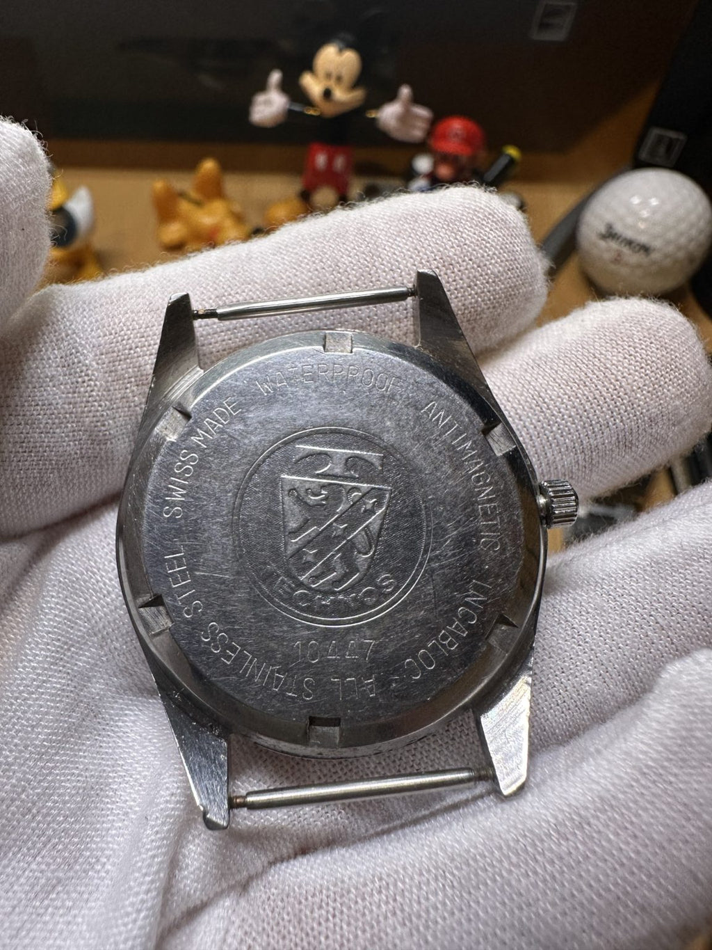 Swiss Vintage Technos Manual Winding Watch ETA2750 17 Jewels 36mm 202-0220