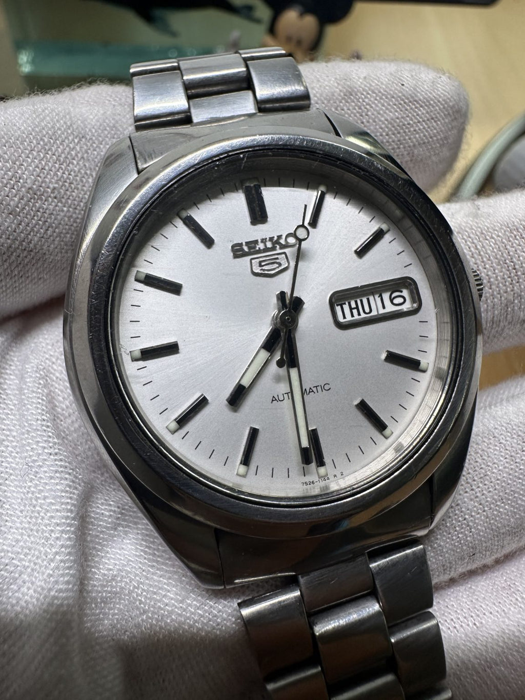 Seiko Men's Number 5 Automatic Day Date Watch Cal.7S26 36mm 21Jewels 206-0200