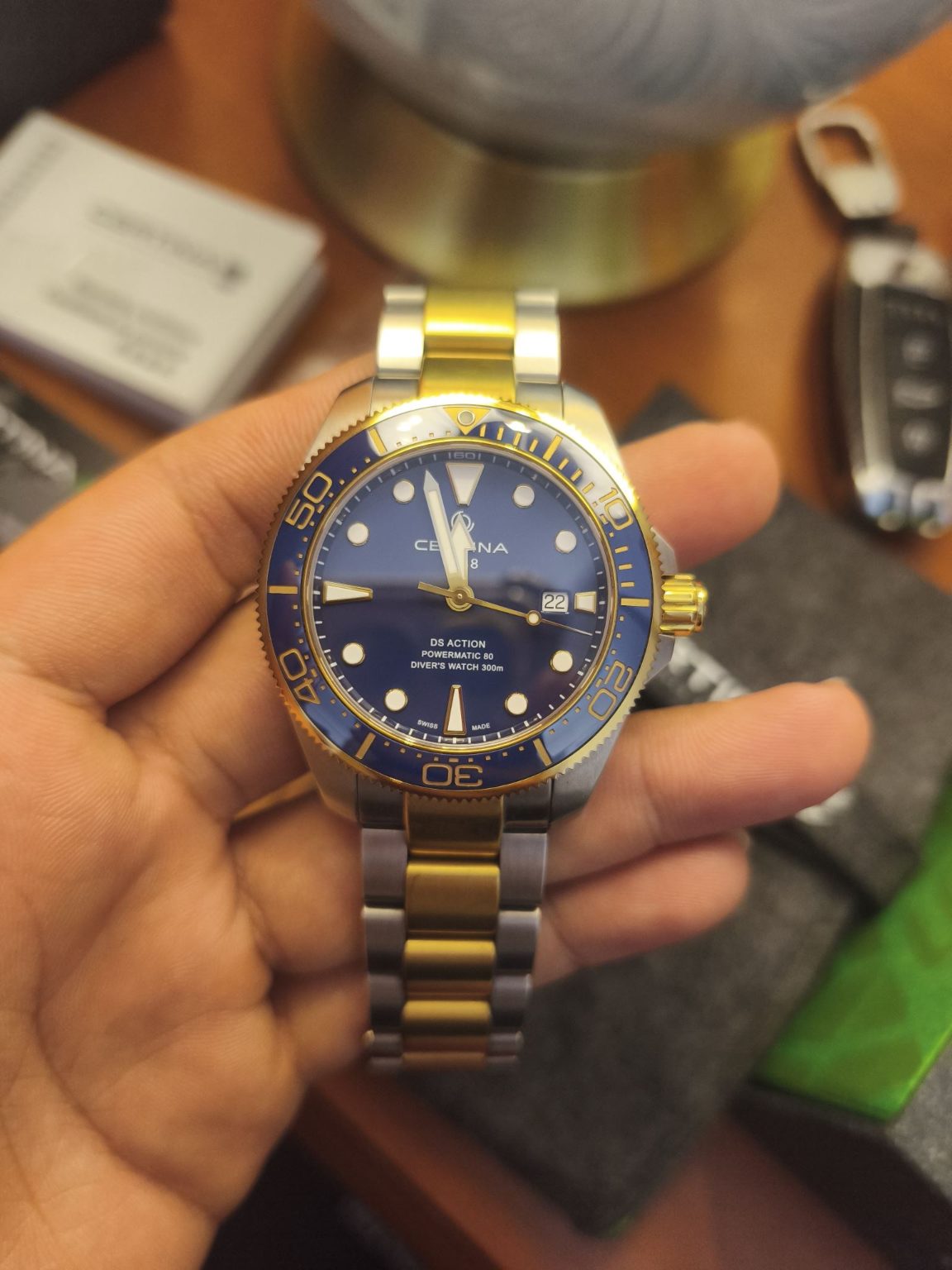 Swiss Made Mens Certina DS Action Automatic Diver Watch 43mm 191-2300 Fullset