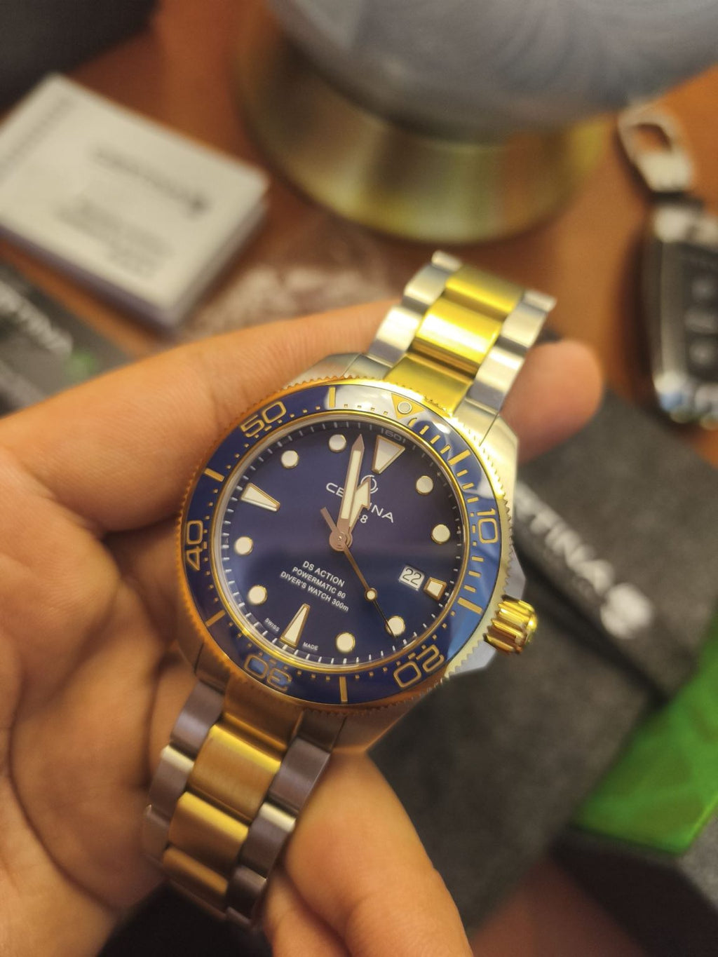 Swiss Made Mens Certina DS Action Automatic Diver Watch 43mm 191-2300 Fullset