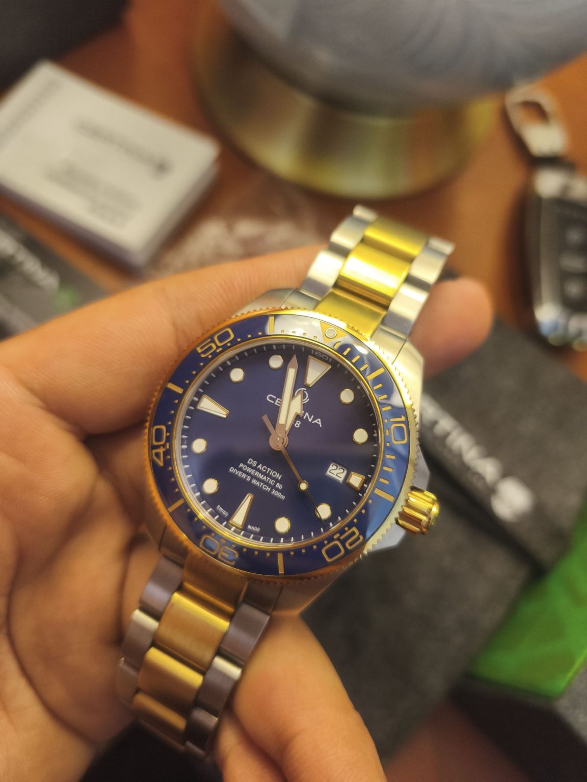 Swiss Made Mens Certina DS Action Automatic Diver Watch 43mm 191-2300 Fullset