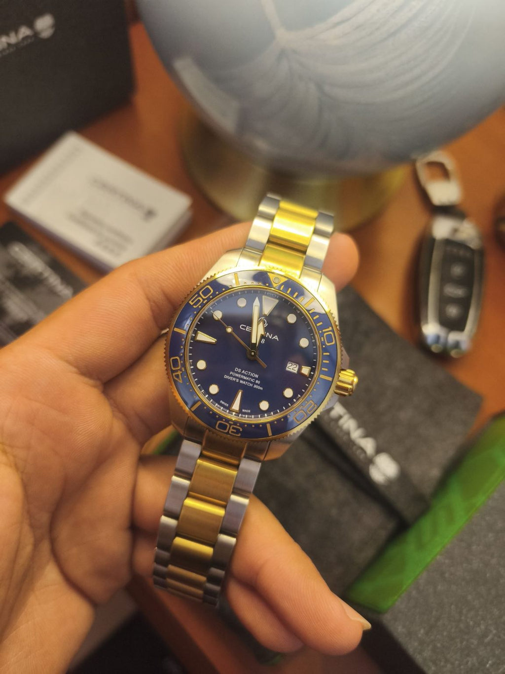 Swiss Made Mens Certina DS Action Automatic Diver Watch 43mm 191-2300 Fullset