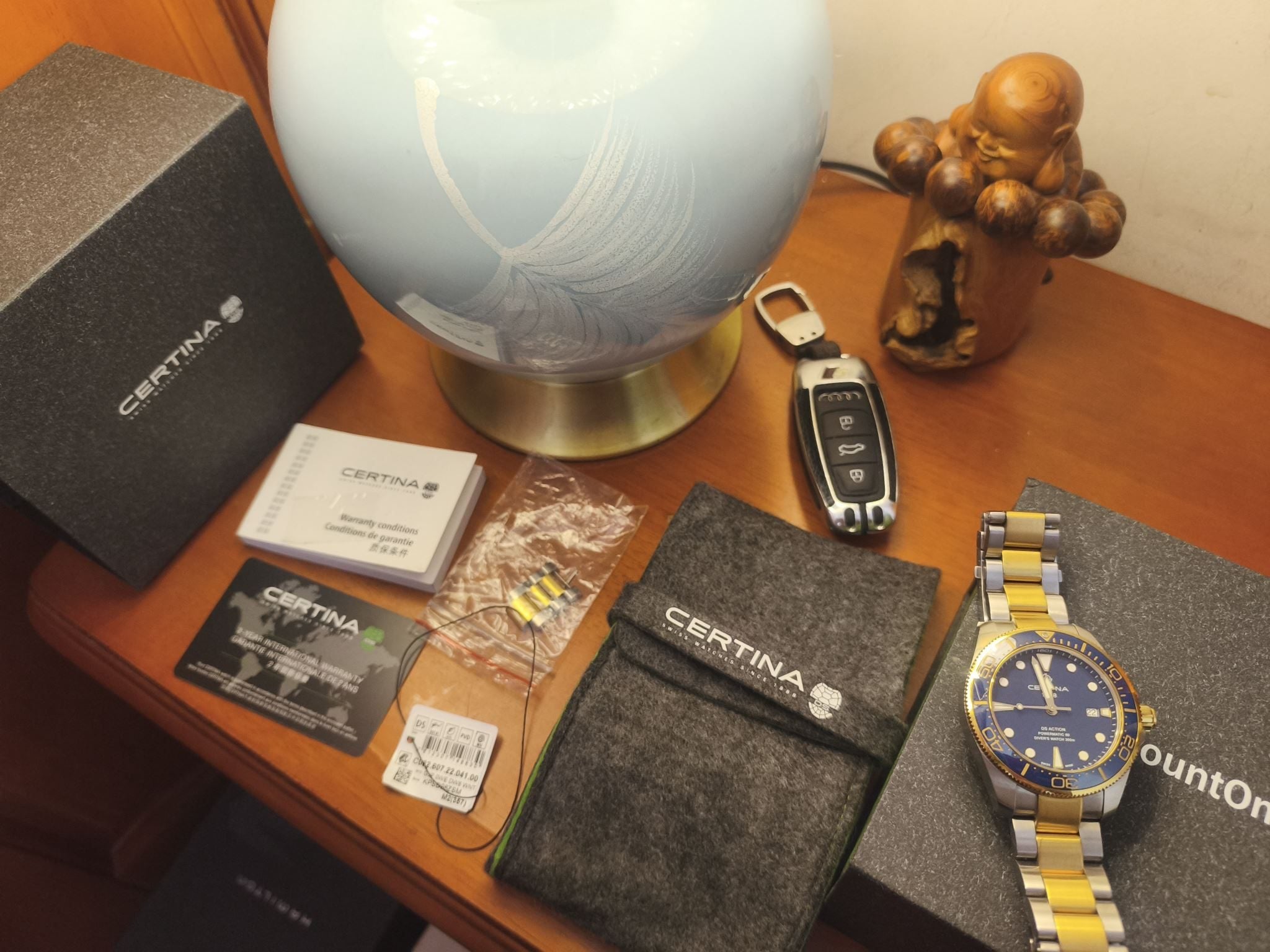 Swiss Made Mens Certina DS Action Automatic Diver Watch 43mm 191-2300 Fullset