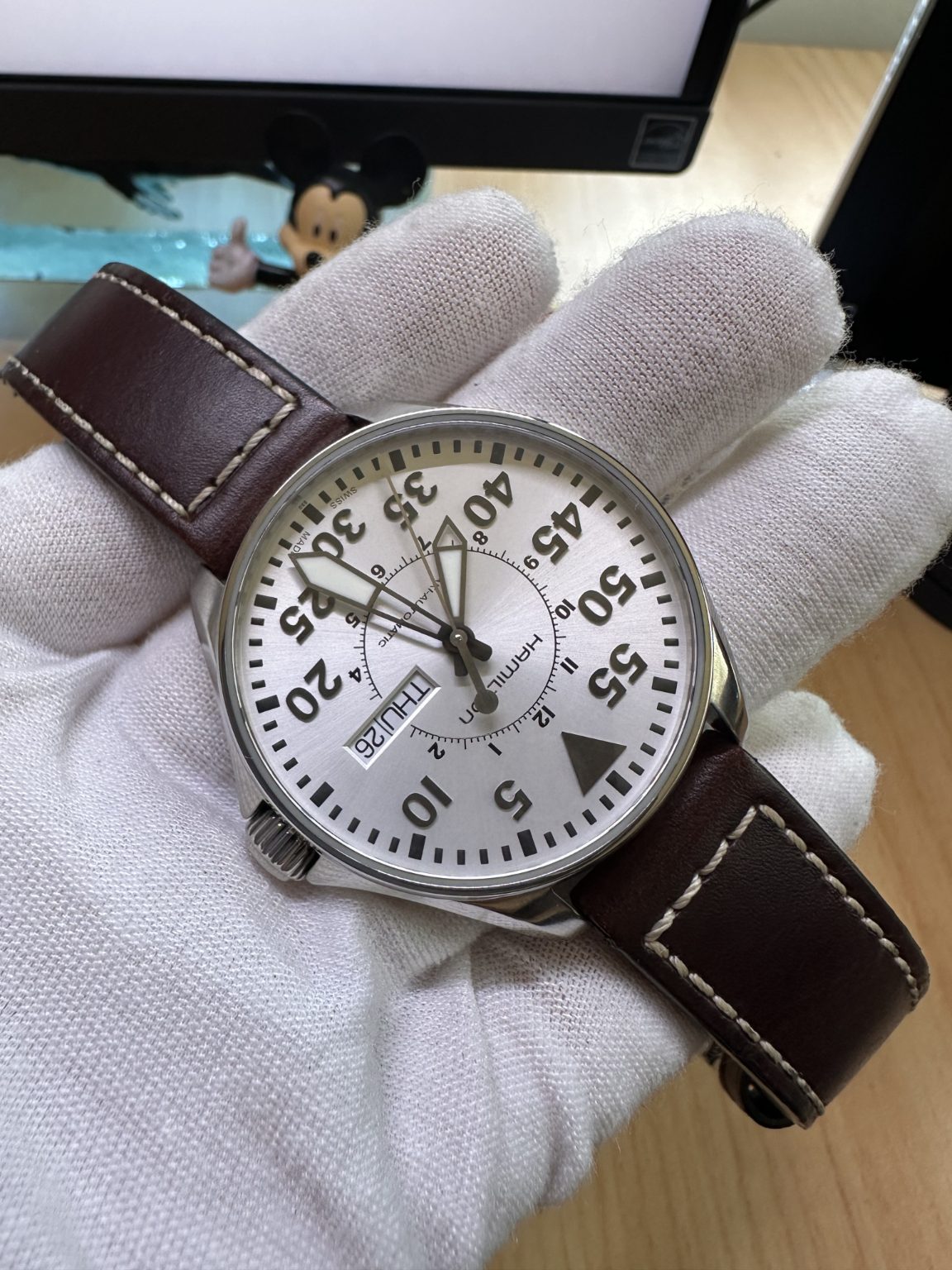 Hamilton Khaki Aviation Pilot Day Date Watch, 38MM, Ref.H644250 193-2100