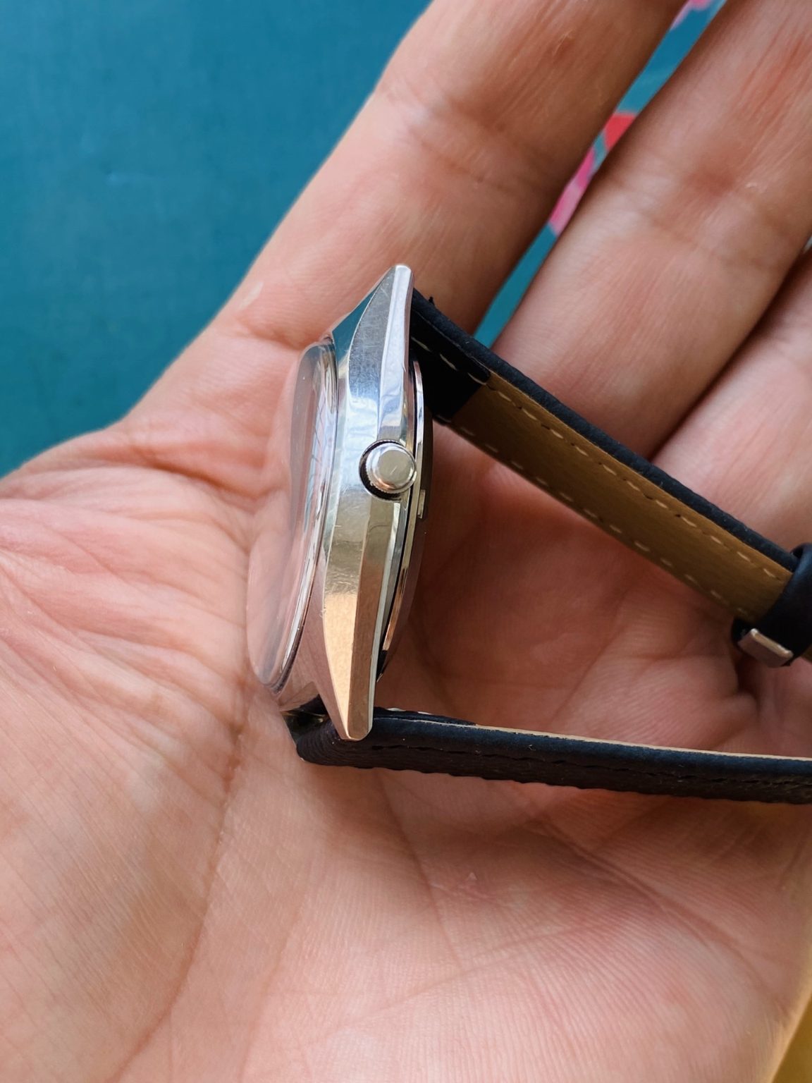 Vintage Citizen White Eagle Automatic Watch 8200 21Jewels 36mm 224-0120