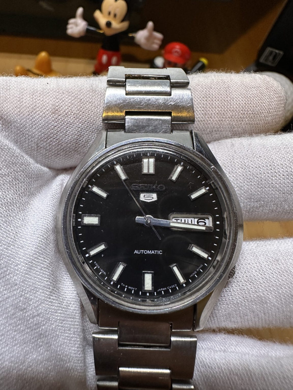 Seiko Men's Number 5 Automatic Day Date Watch 6309 37mm 17Jewels 214-0210