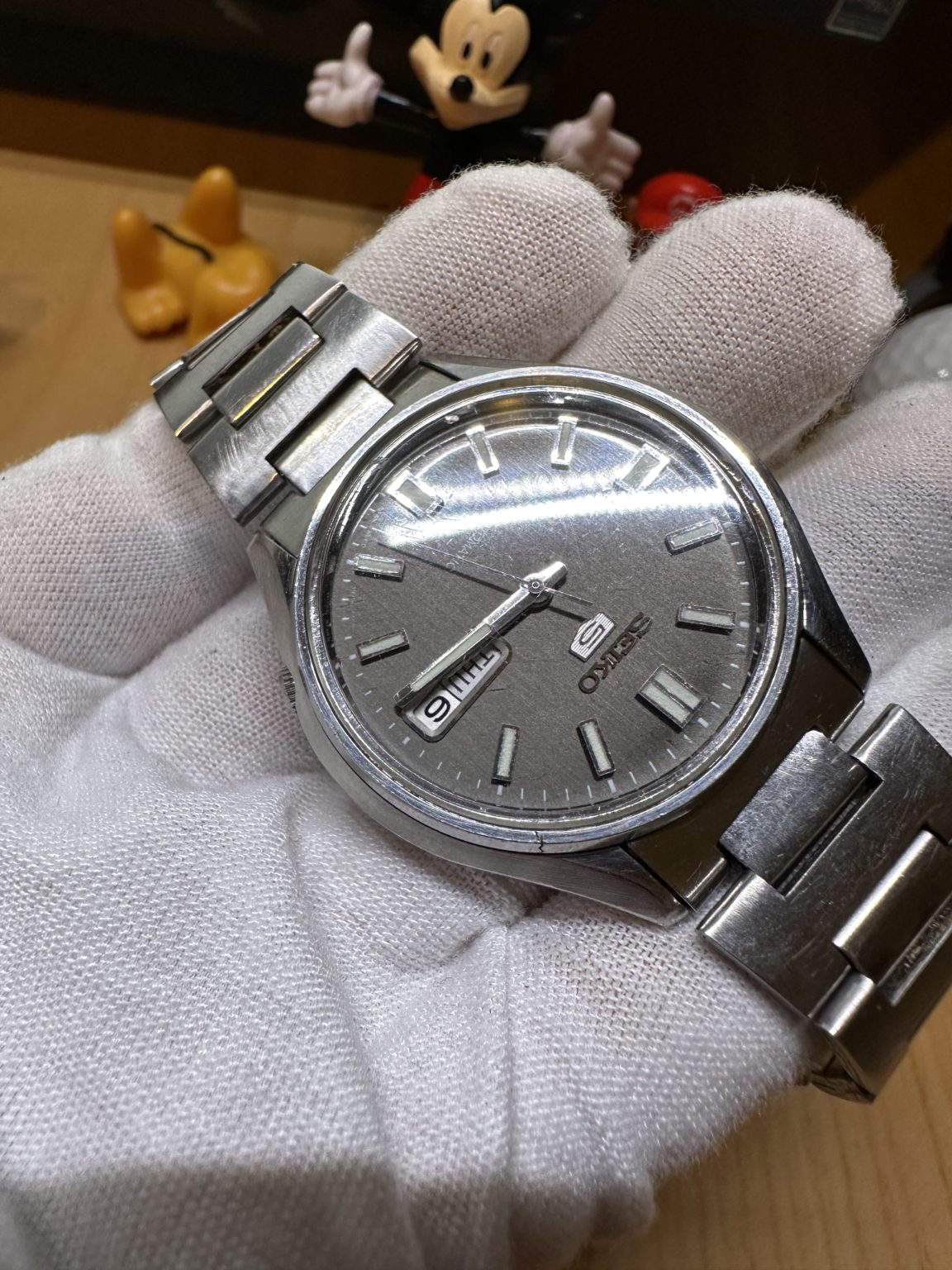 Seiko Men's Number 5 Automatic Day Date Watch 6309 37mm 17Jewels 214-0210