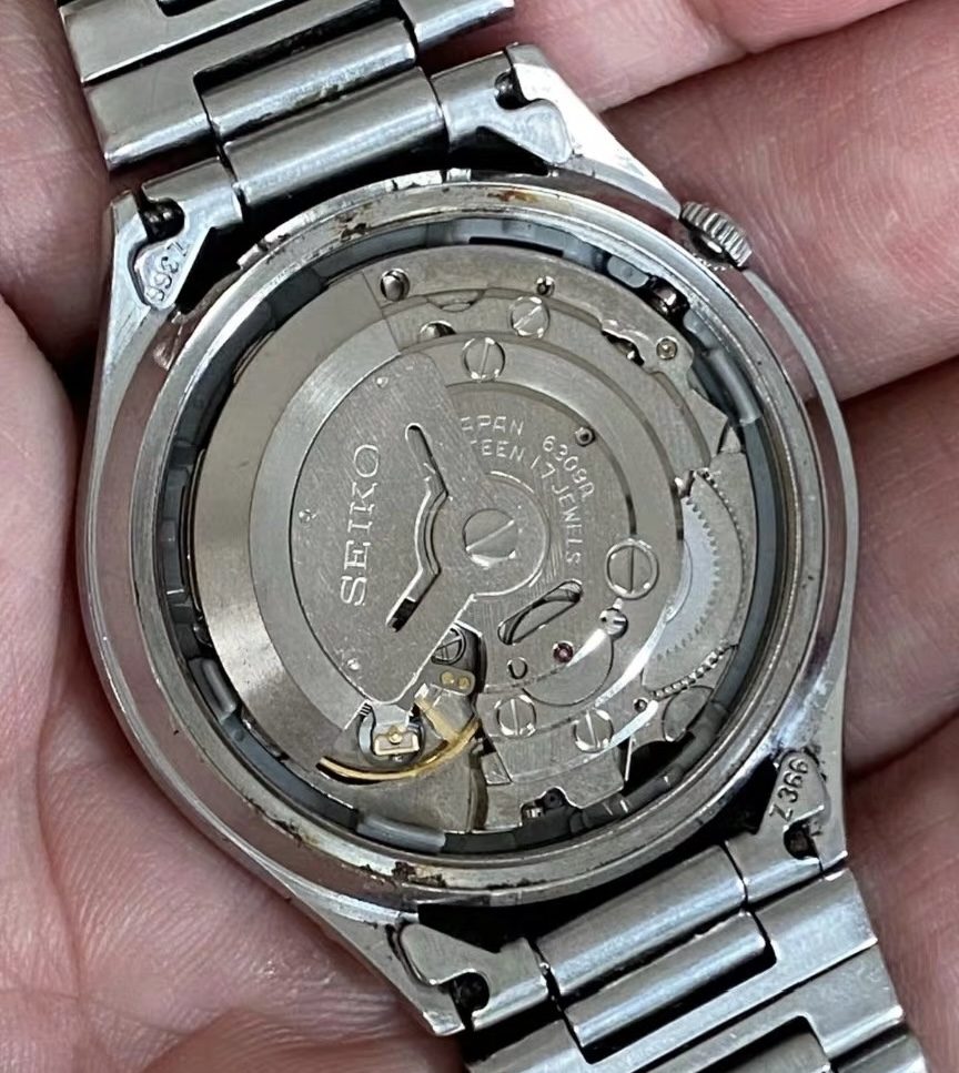 Seiko Men's Number 5 Automatic Day Date Watch 6309 37mm 17Jewels 214-0210