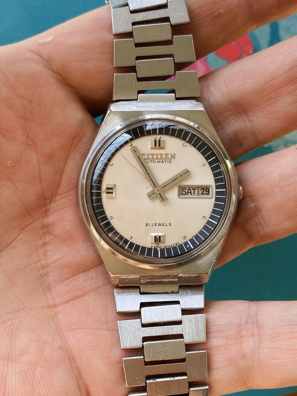 Special Citizen Men’s Day Date Automatic Watch Cal.8200A 21 Jewels 36mm 213-0160