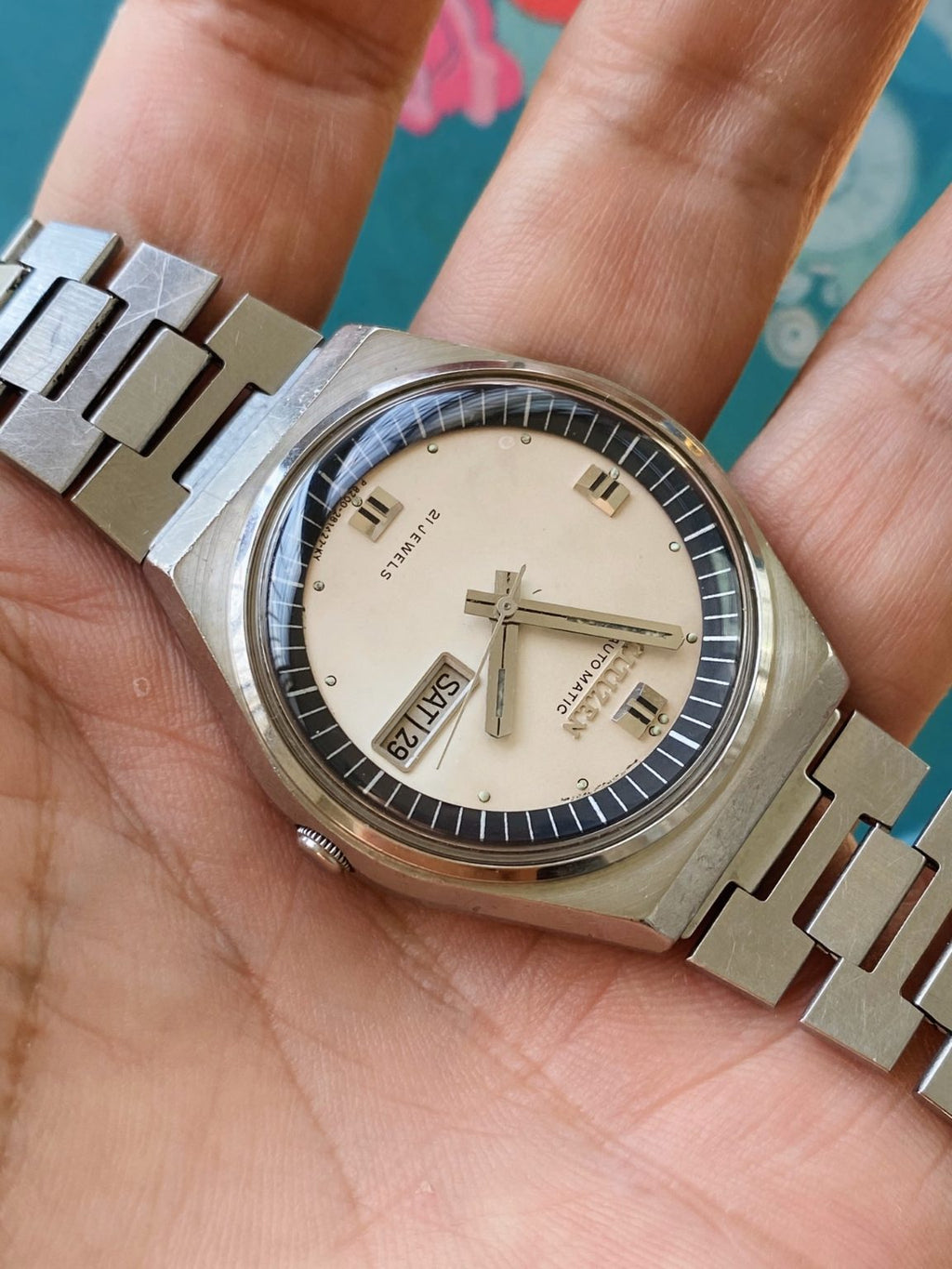 Special Citizen Men’s Day Date Automatic Watch Cal.8200A 21 Jewels 36mm 213-0160