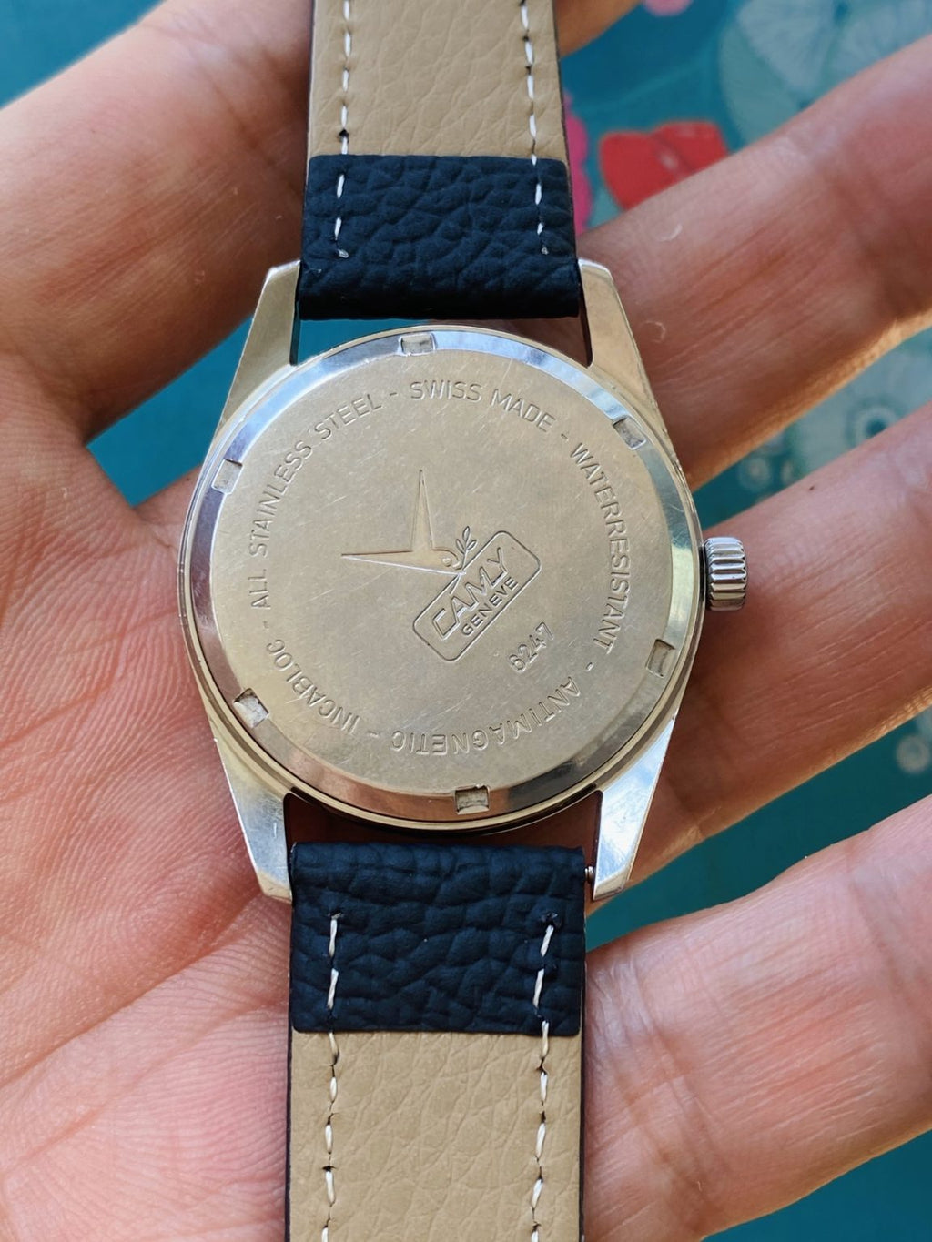 Rare Swiss Made CAMY Vintage Manual Wind Mens' Watch 34mm ETA2750 160-0200