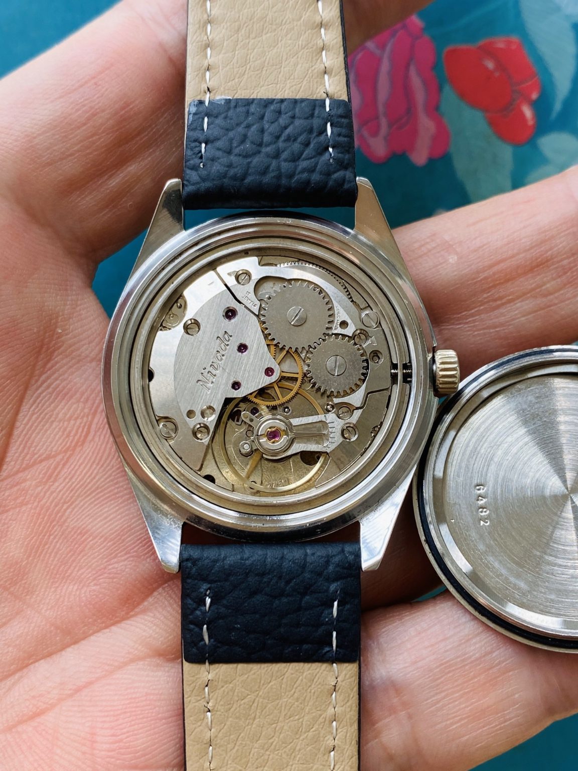 Nivada Compensamatic Vintage Manual Wind Watch ETA2750 36mm 1970s 177-0198