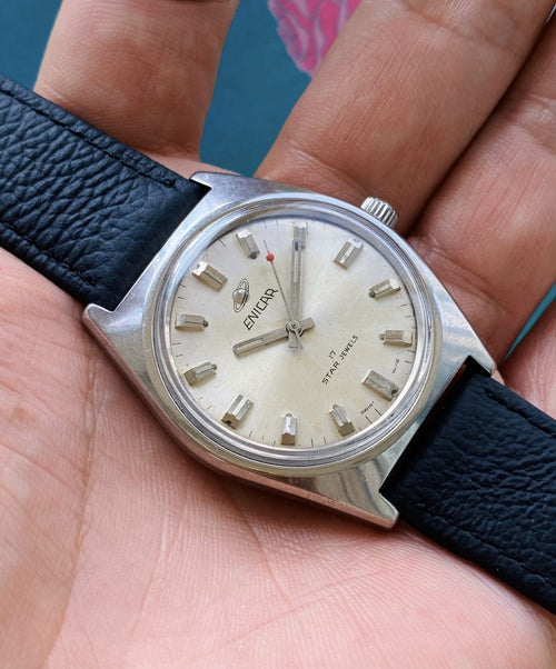 Enicar Vintage Manual-Winding Watch 36.5mm Cal.AR-160 17 Jewels 098-0168