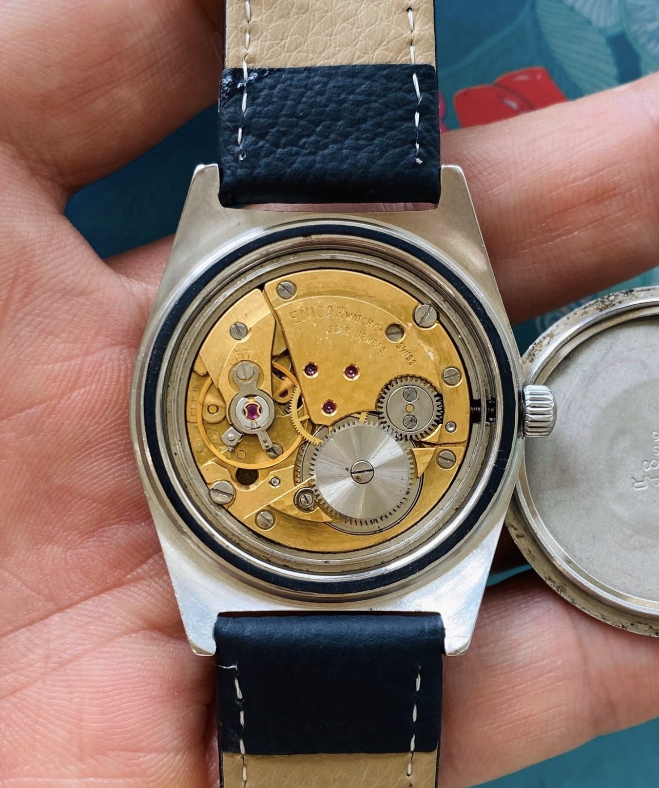 Enicar Vintage Manual-Winding Watch 36.5mm Cal.AR-160 17 Jewels 098-0168