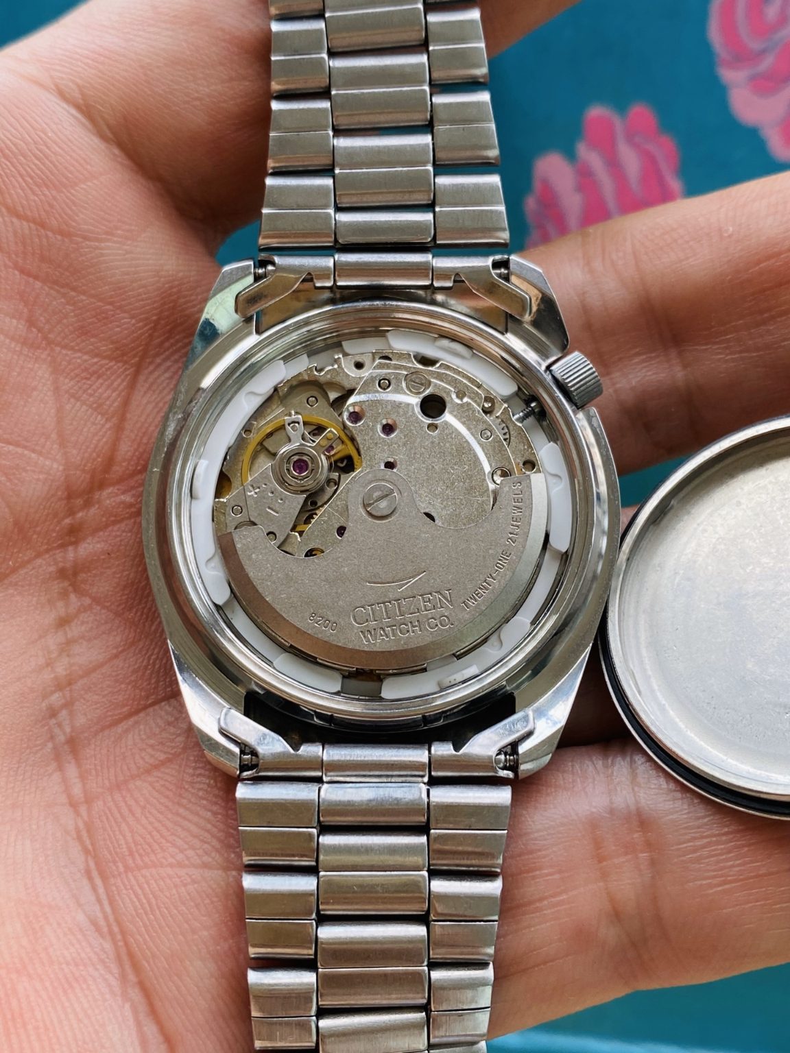 Vintage Citizen Golden Eagle Automatic Watch 8200 21Jewels 36.5mm 182-0198