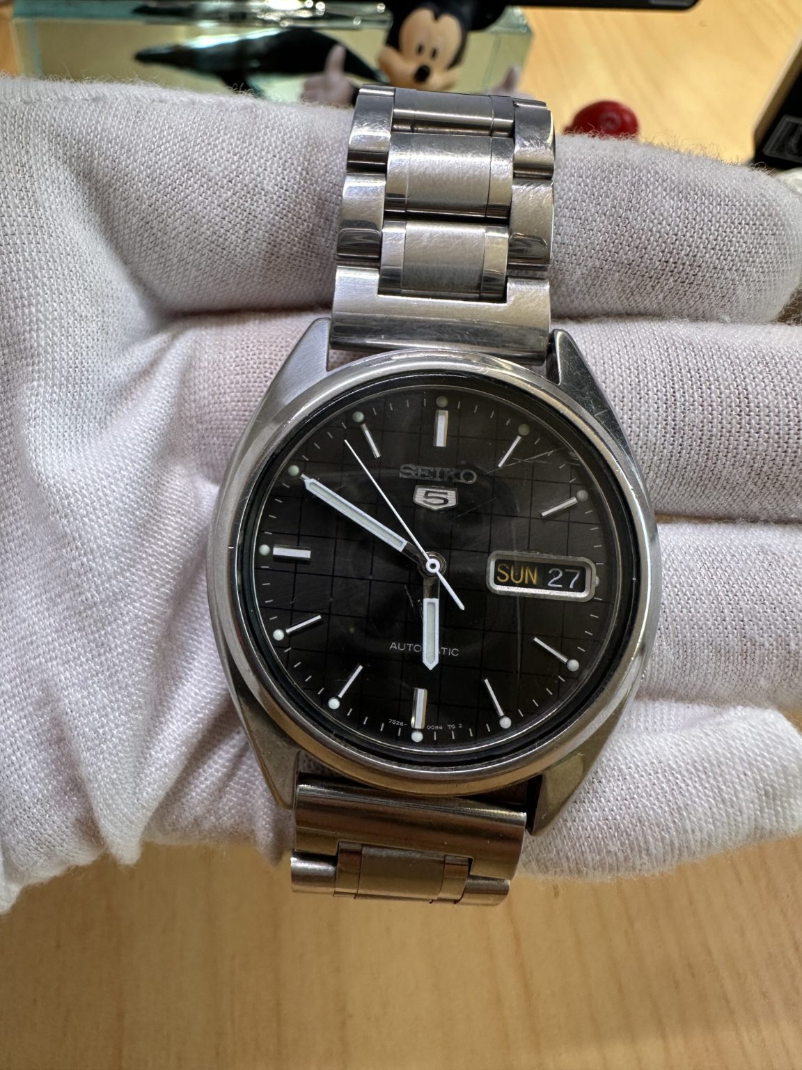 Seiko Men's Number 5 Automatic Day Date Watch 7S26 37mm 21Jewels 221-0230