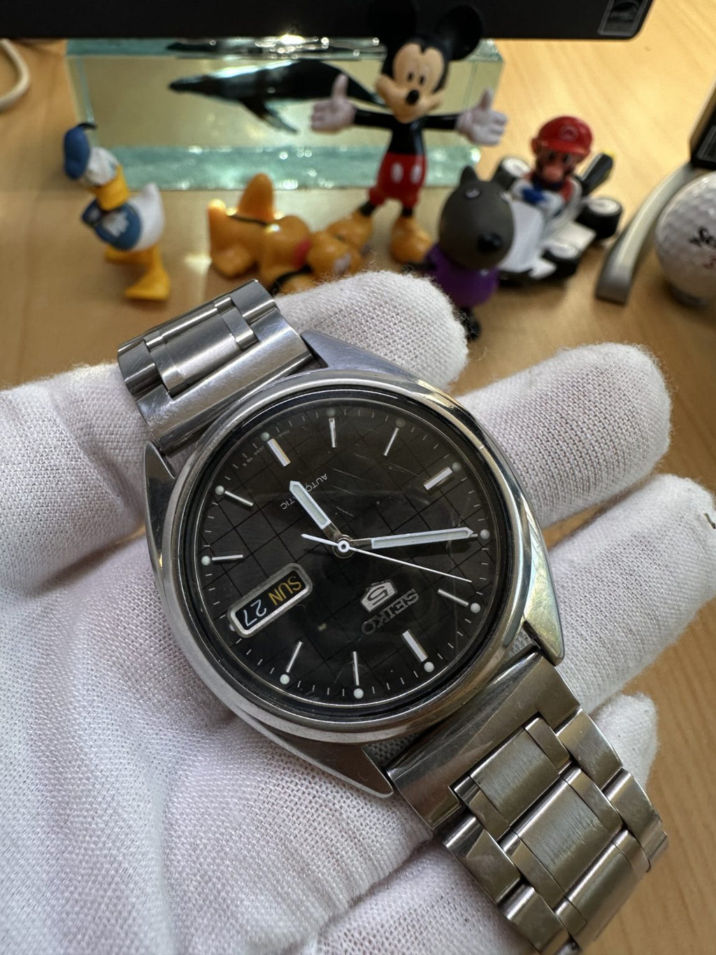 Seiko Men's Number 5 Automatic Day Date Watch 7S26 37mm 21Jewels 221-0230