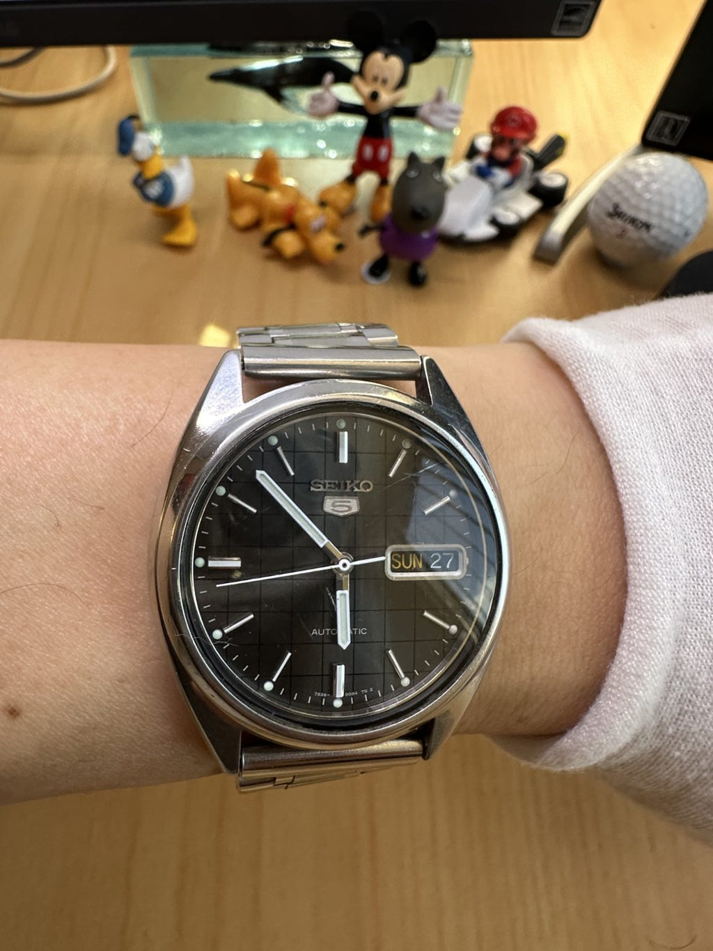 Seiko Men's Number 5 Automatic Day Date Watch 7S26 37mm 21Jewels 221-0230