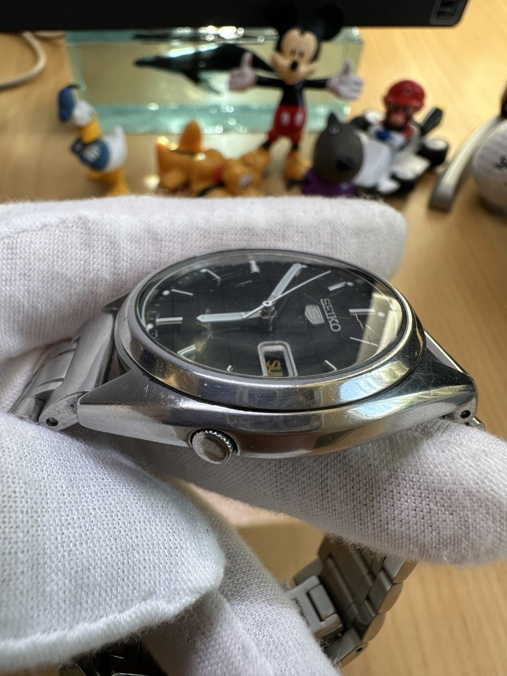 Seiko Men's Number 5 Automatic Day Date Watch 7S26 37mm 21Jewels 221-0230