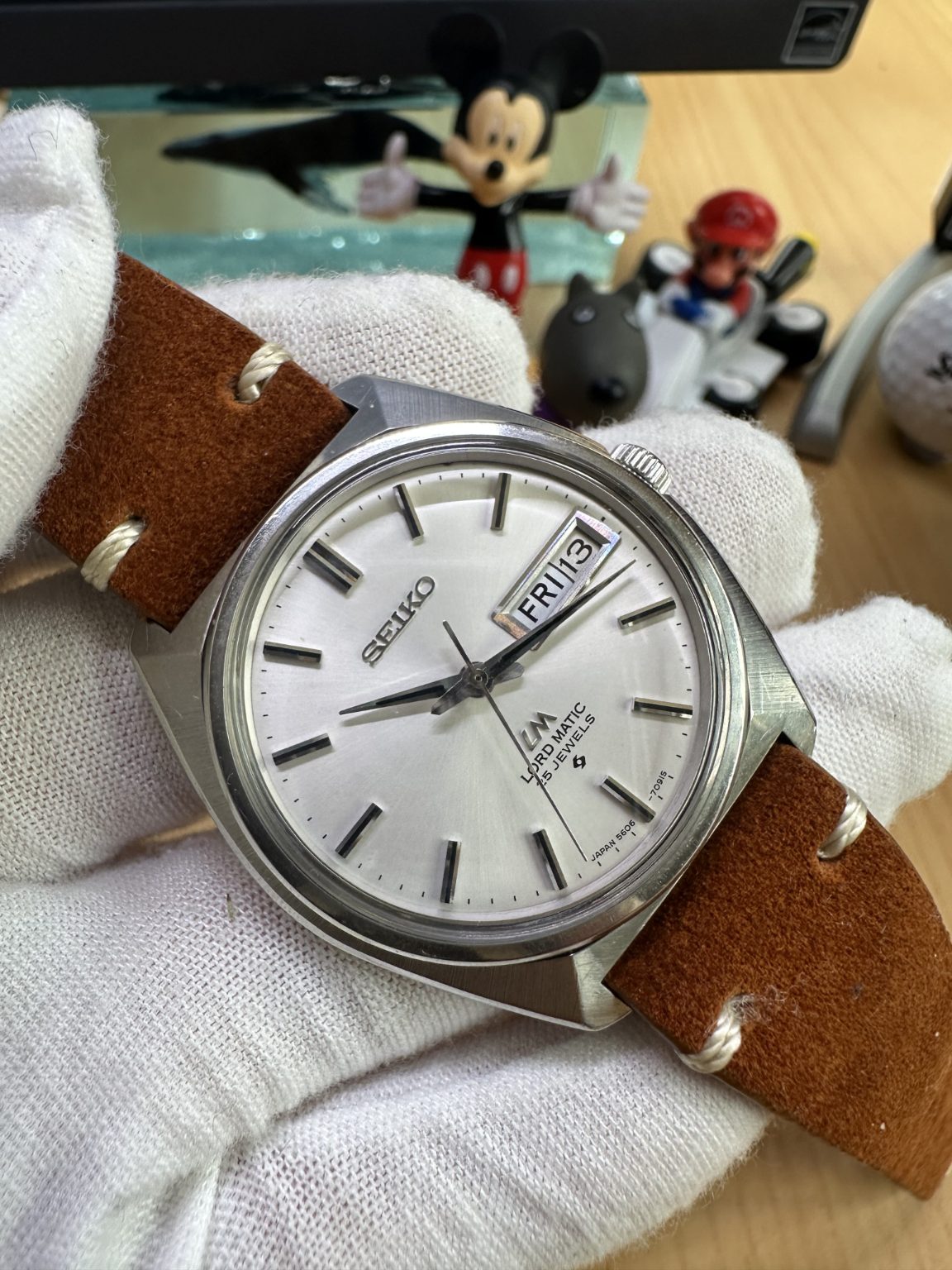 Seiko Lord Matic LM 5606-7091S Day Date Automatic Watch 25 Jewels 131-0480