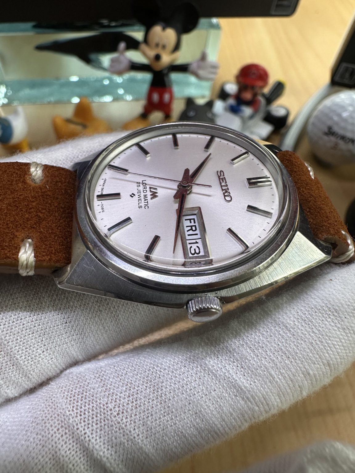 Seiko Lord Matic LM 5606-7091S Day Date Automatic Watch 25 Jewels 131-0480