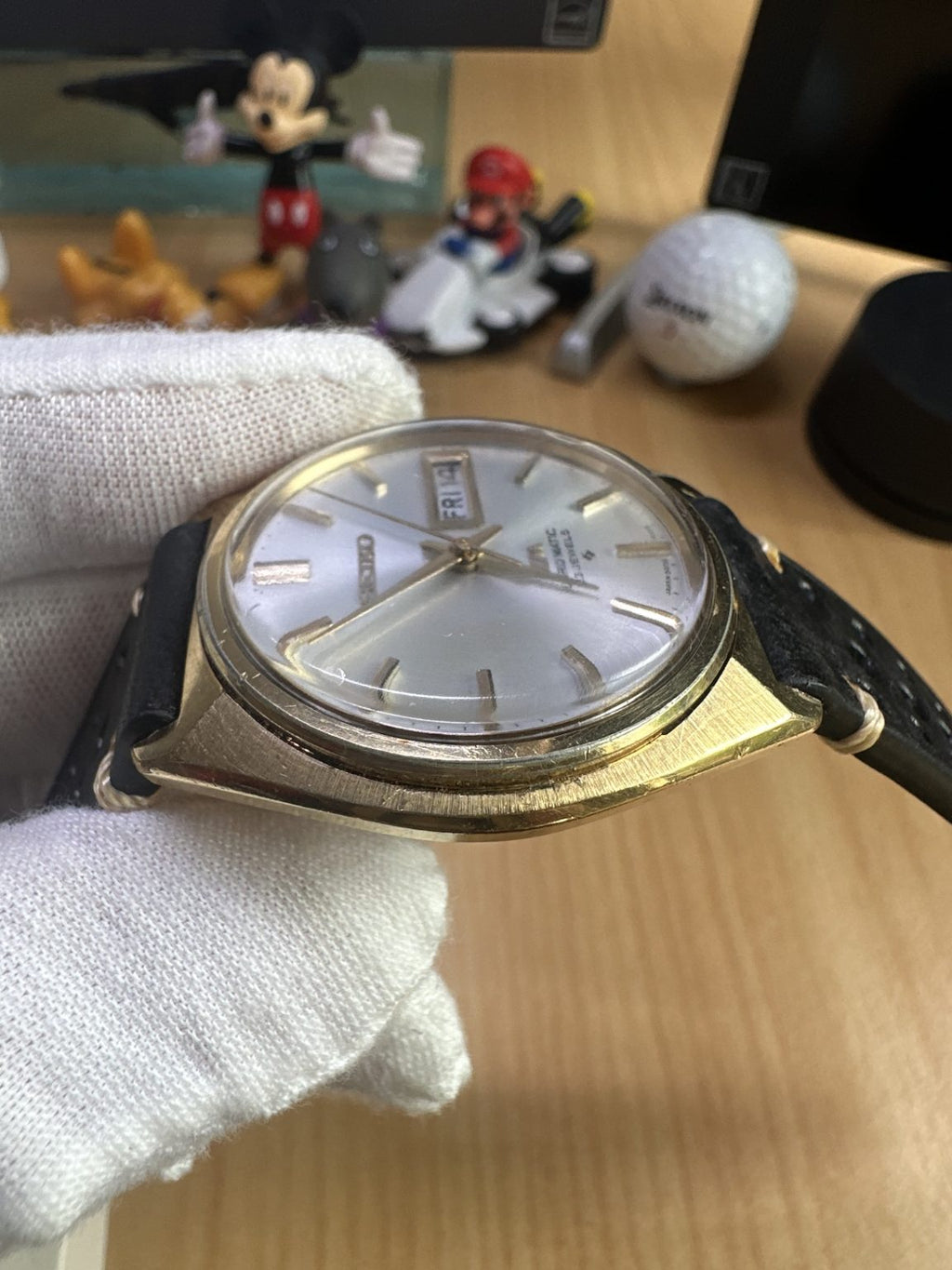 Seiko Gold Plated Lord Matic LM 5606-7001 Automatic Watch 36mm 23Jewels 186-0388