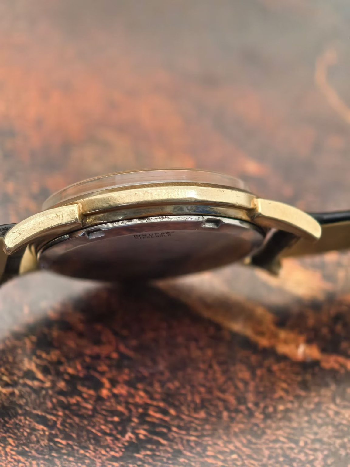 Omega 10K Gold Filled Bezel Automatic Date Watch 34mm Cal.563 240-3900