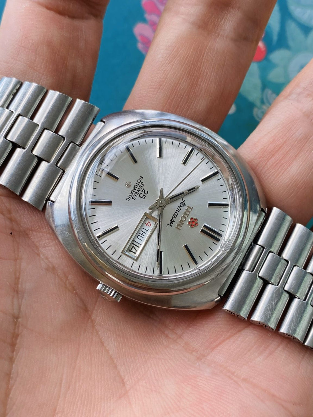 Swiss Made Titoni Airmaster Day Date Automatic Watch 37.5mm 25 Jewels 237-0360