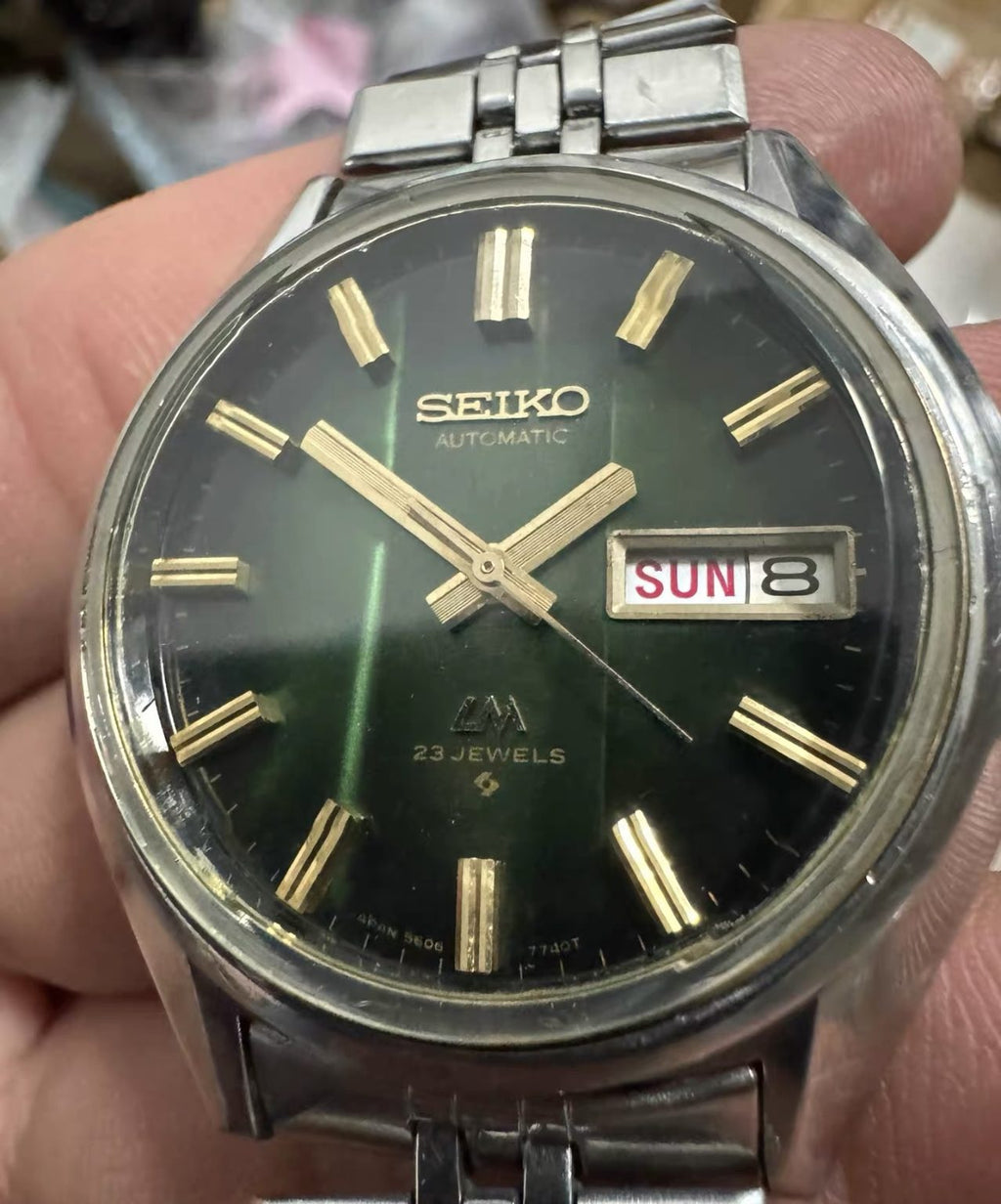 Rare Seiko Lord Matic LM Day Date Automatic Watch 23 Jewels 36mm 239-0590