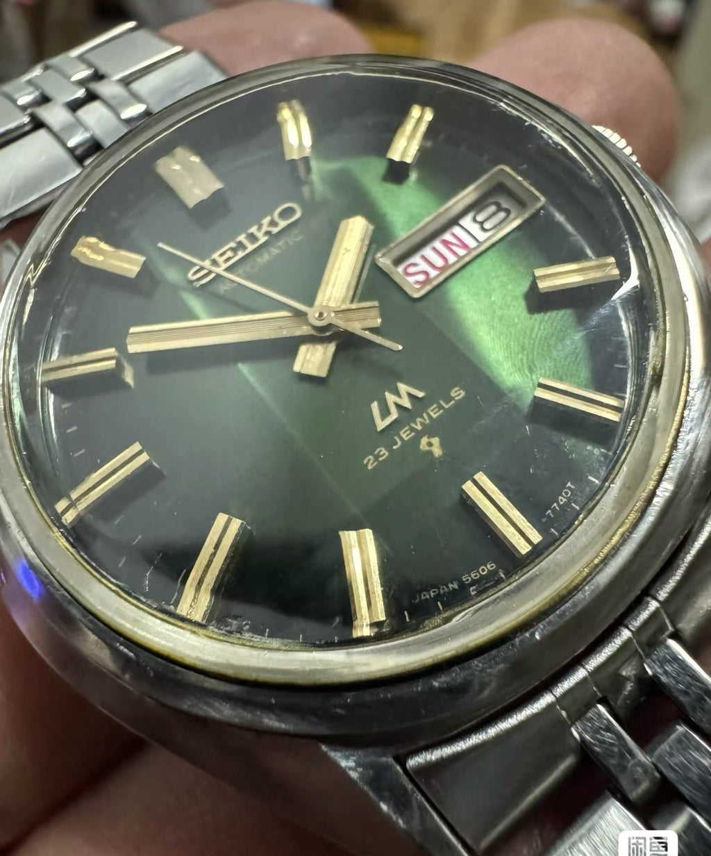 Rare Seiko Lord Matic LM Day Date Automatic Watch 23 Jewels 36mm 239-0590