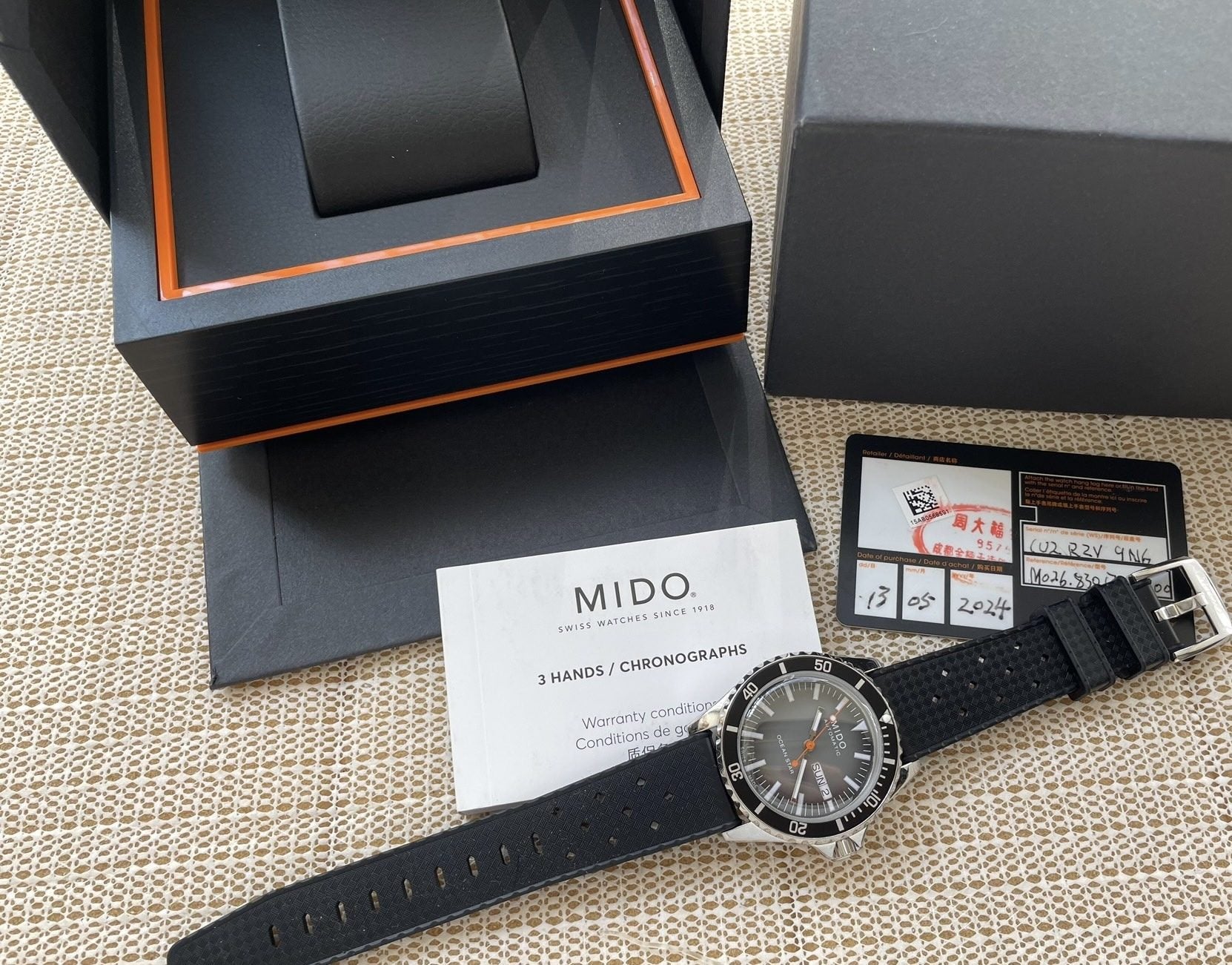 Mido Ocean Star Tribute 75th Anniversary Automatic Diver Watch 40.5mm 263-2420