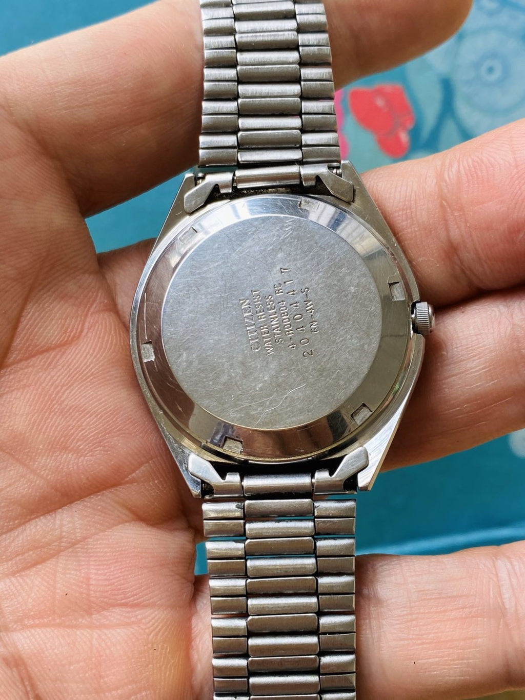 Vintage Citizen Crystal 7 Day Date Automatic Watch 8200 21Jewels 36mm 286-0160