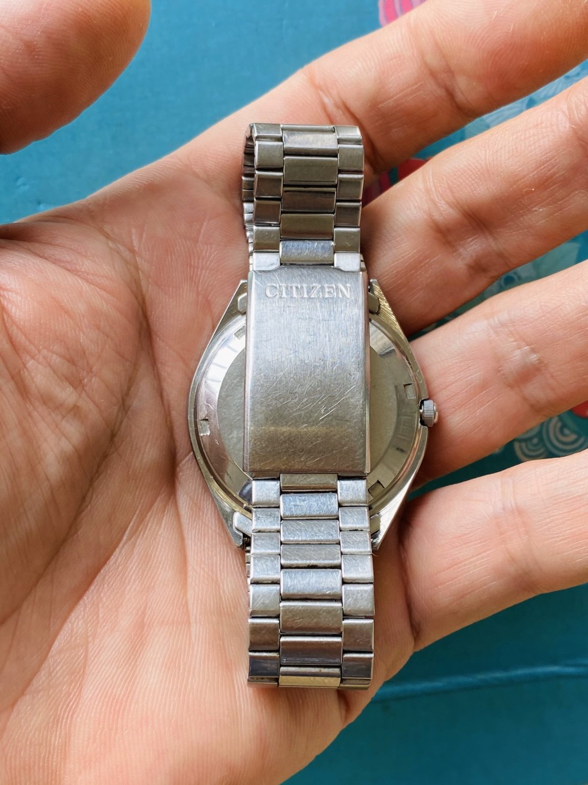 Vintage Citizen Crystal 7 Day Date Automatic Watch 8200 21Jewels 36mm 286-0160