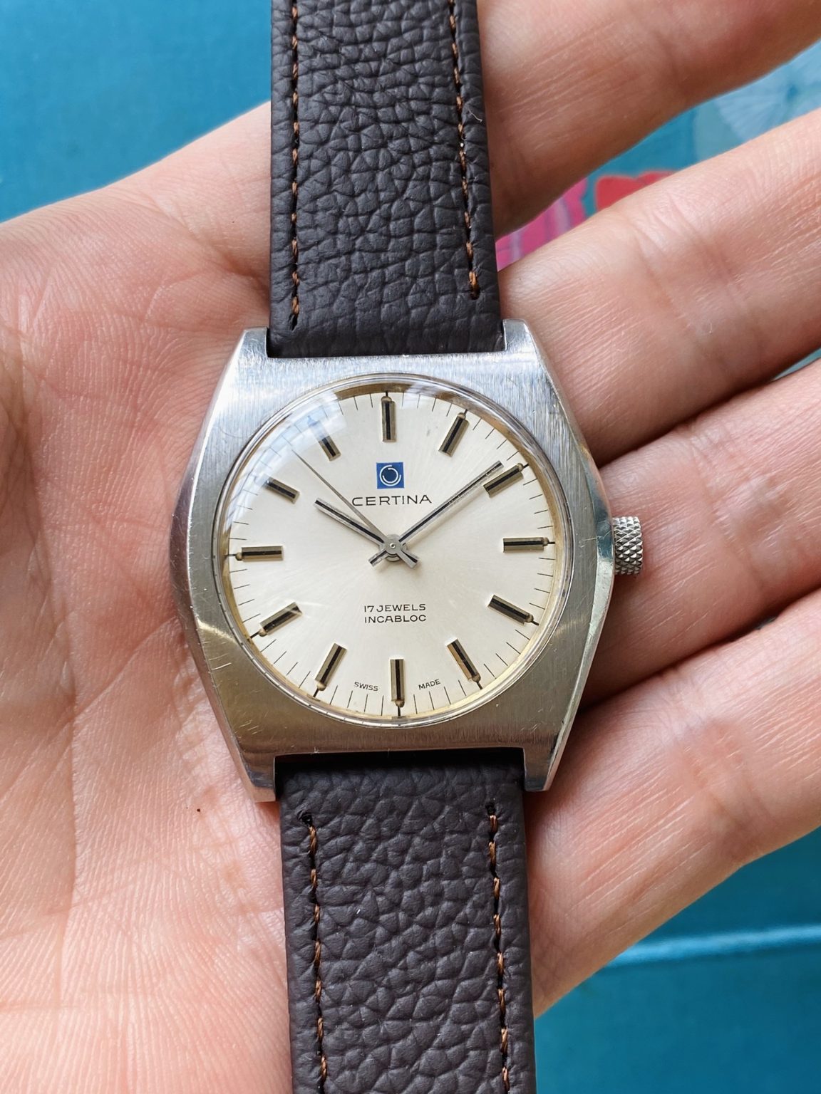 Swiss Made Certina Manual Wind Mens' Watch 37.3mm 2566 17 Jewels 288-0278