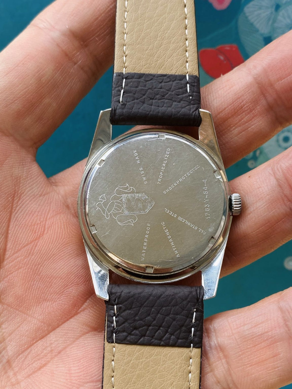 Swiss Made Sandoz Manual Wind Watch 17 Jewels 34.5MM 256-0198