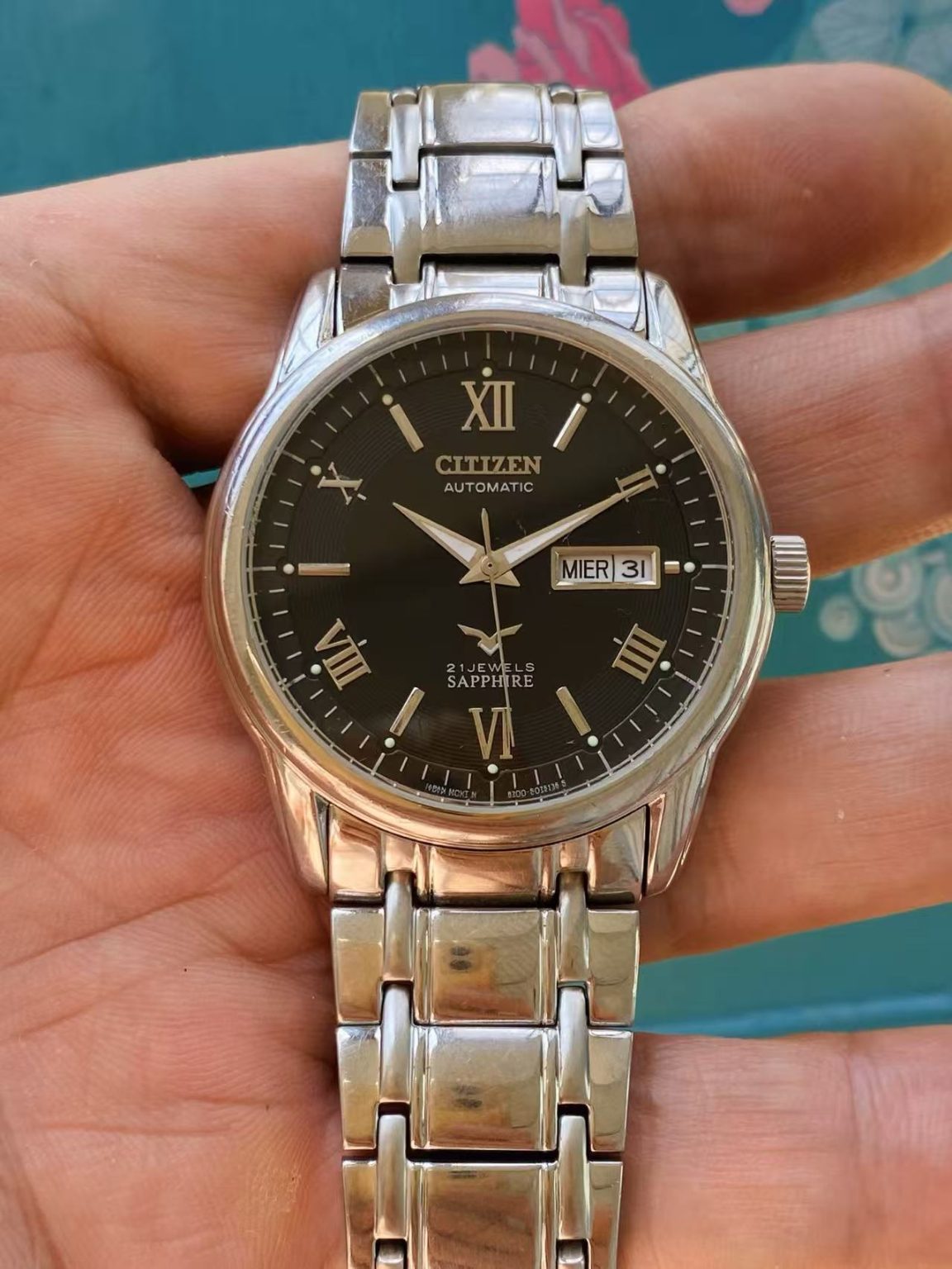 Citizen Men’s Day Date Automatic Watch Cal.8200 21 Jewels 40.5mm 254-0228