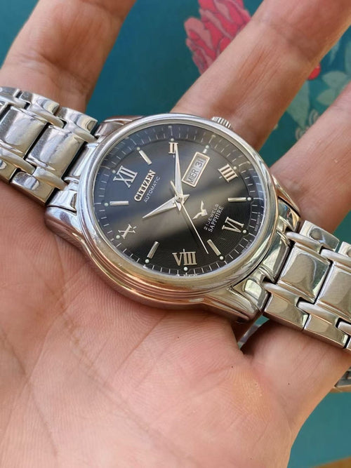 Citizen Men’s Day Date Automatic Watch Cal.8200 21 Jewels 40.5mm 254-0228